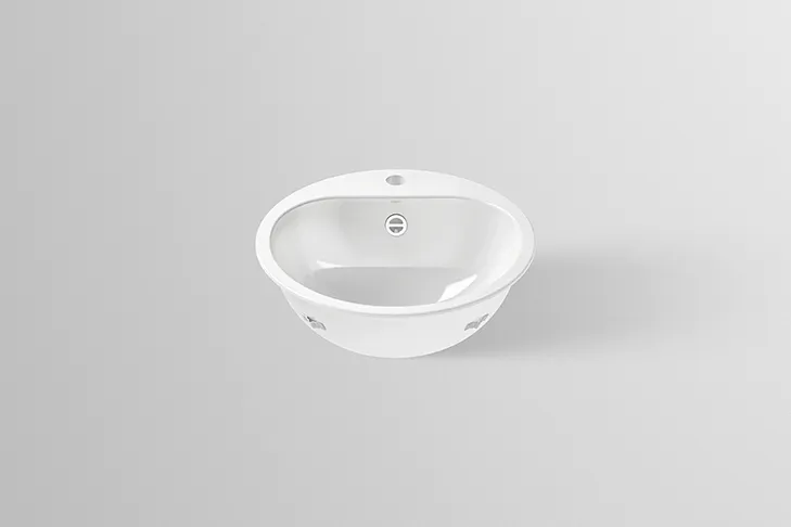 Waschbecken „EW-Serie“ 475 × 177 mm, Hahnlochposition mittig mit ProShield Waschbecken „EW-Serie“ 475 × 177 mm, Hahnlochposition mittig mit ProShield