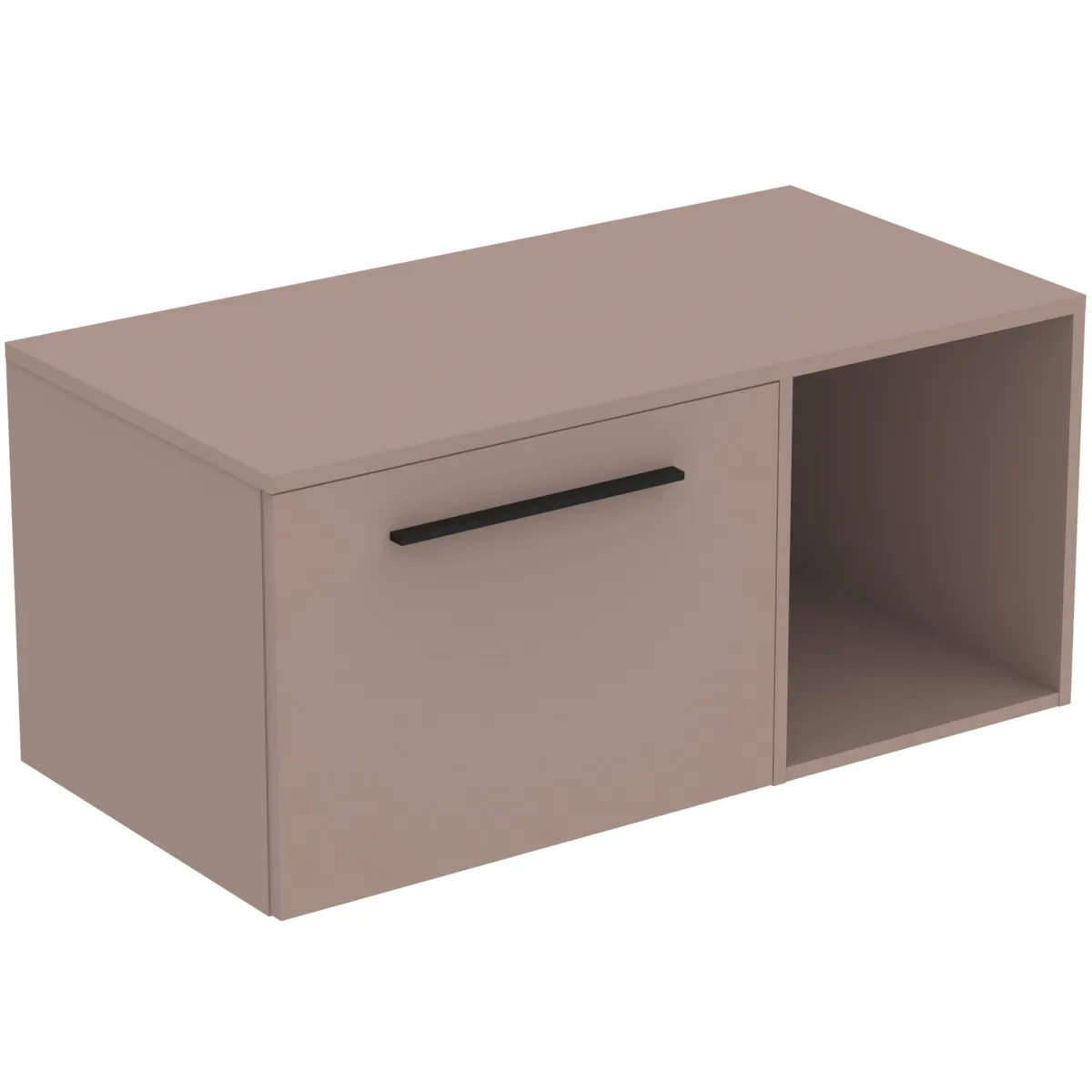 Ideal Standard i.life B 100cm Möbel-Set 1 Auszug Schwarz Greige matt