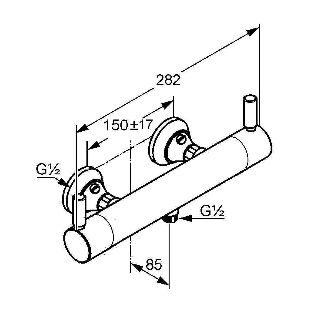 Kludi PROVITA Brause-Thermostatarmatur Kludi PROVITA Brause-Thermostatarmatur