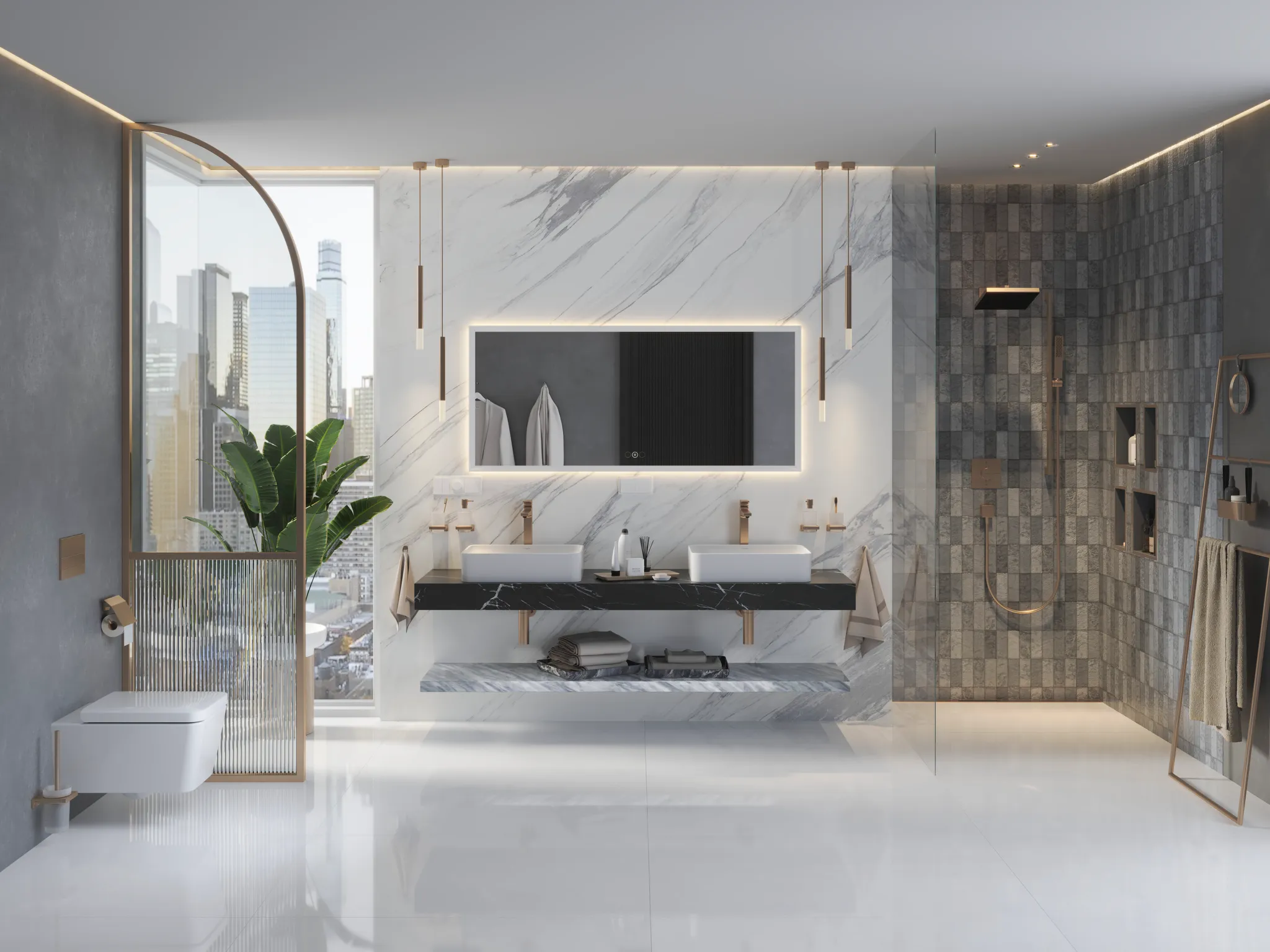 EluPura Q Wand WC Set 540 ohne Spülrand mit WC Sitz mit SoftClose and QuickRelease, SmartClean Weiß EluPura Q Wand WC Set 540 ohne Spülrand mit WC Sitz mit SoftClose and QuickRelease, SmartClean Weiß