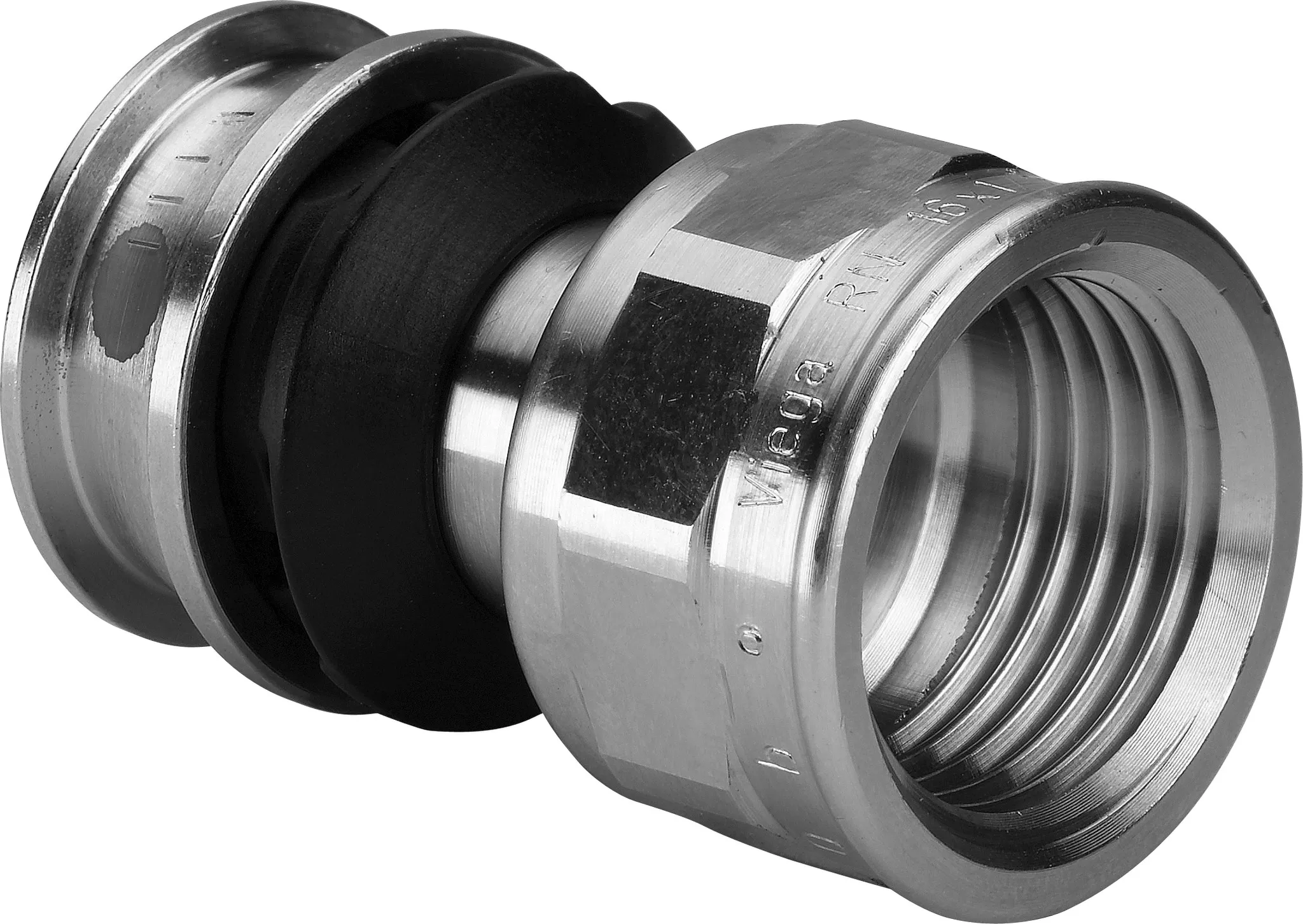 Viega „Raxofix“ Übergangsstück mit 1 Muffe und Innengewinde 40 mm × 1 1/2″ Viega „Raxofix“ Übergangsstück mit 1 Muffe und Innengewinde 40 mm × 1 1/2″