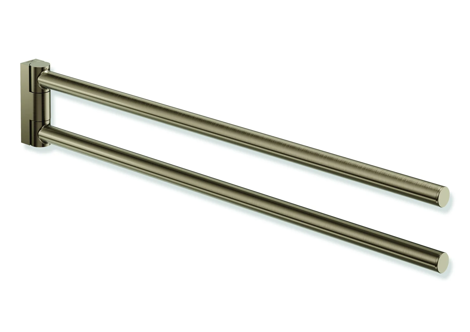 HEWI Handtuchhalter System 162, PVD-beschichtet, Bronze gebürstet, Länge 446 mm, zweiarmig, schwenkbar