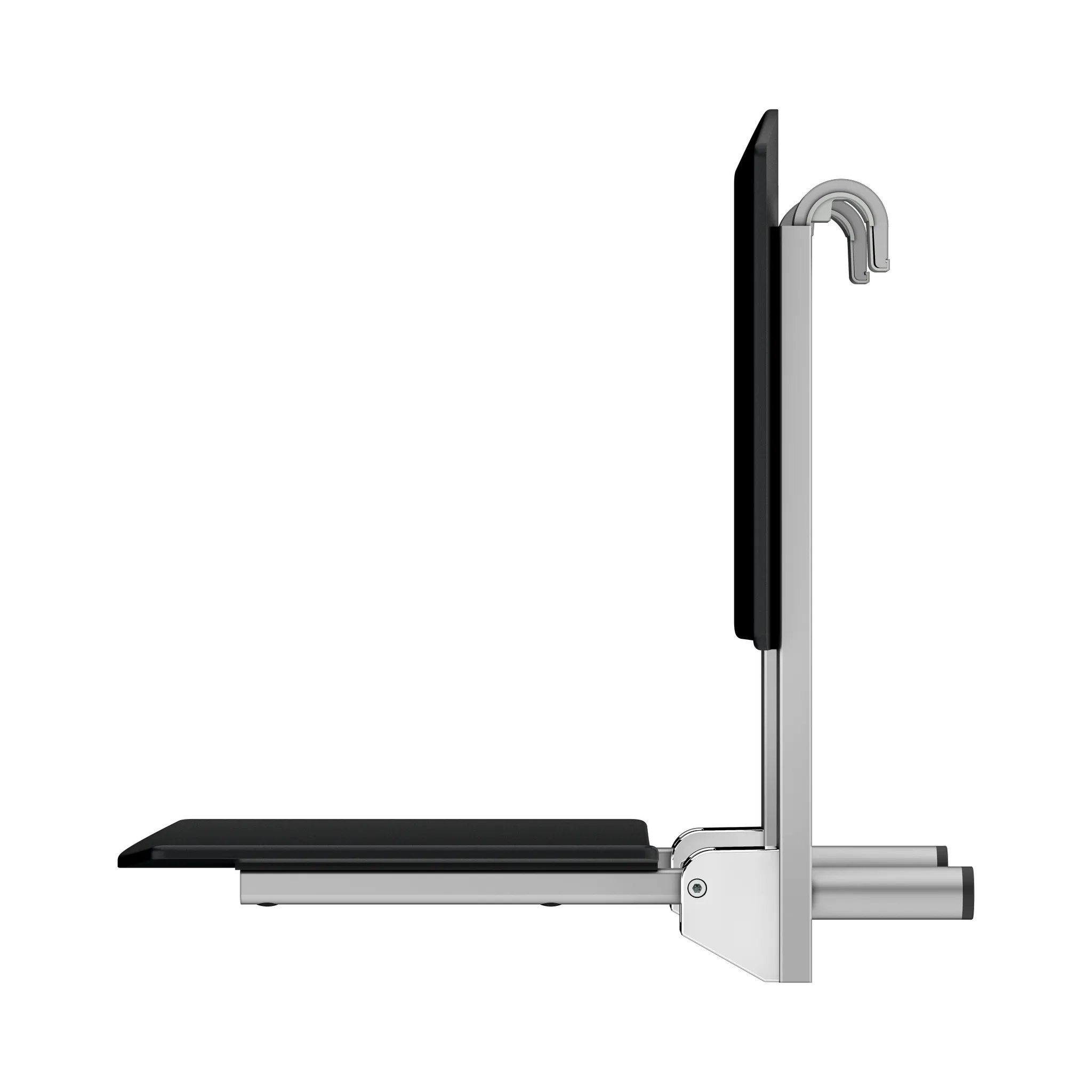 KEUCO Universalartikel Care Klappsitz silber-eloxiert/schwarz KEUCO Universalartikel Care Klappsitz silber-eloxiert/schwarz