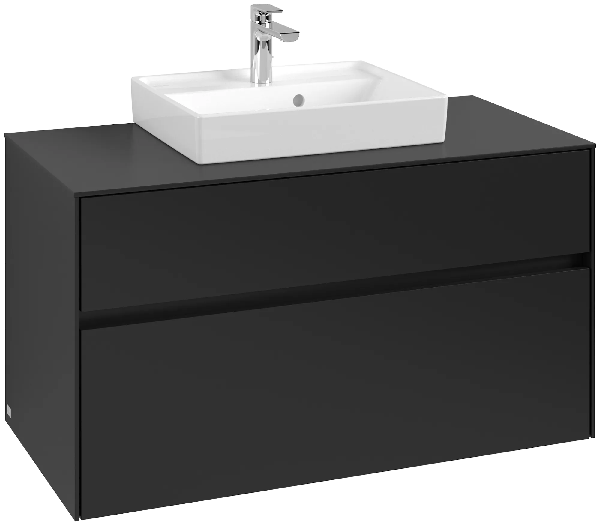 Villeroy & Boch Collaro Waschbeckenunterschrank C016B0, 1000 x 548 x 500 mm, Volcano Black