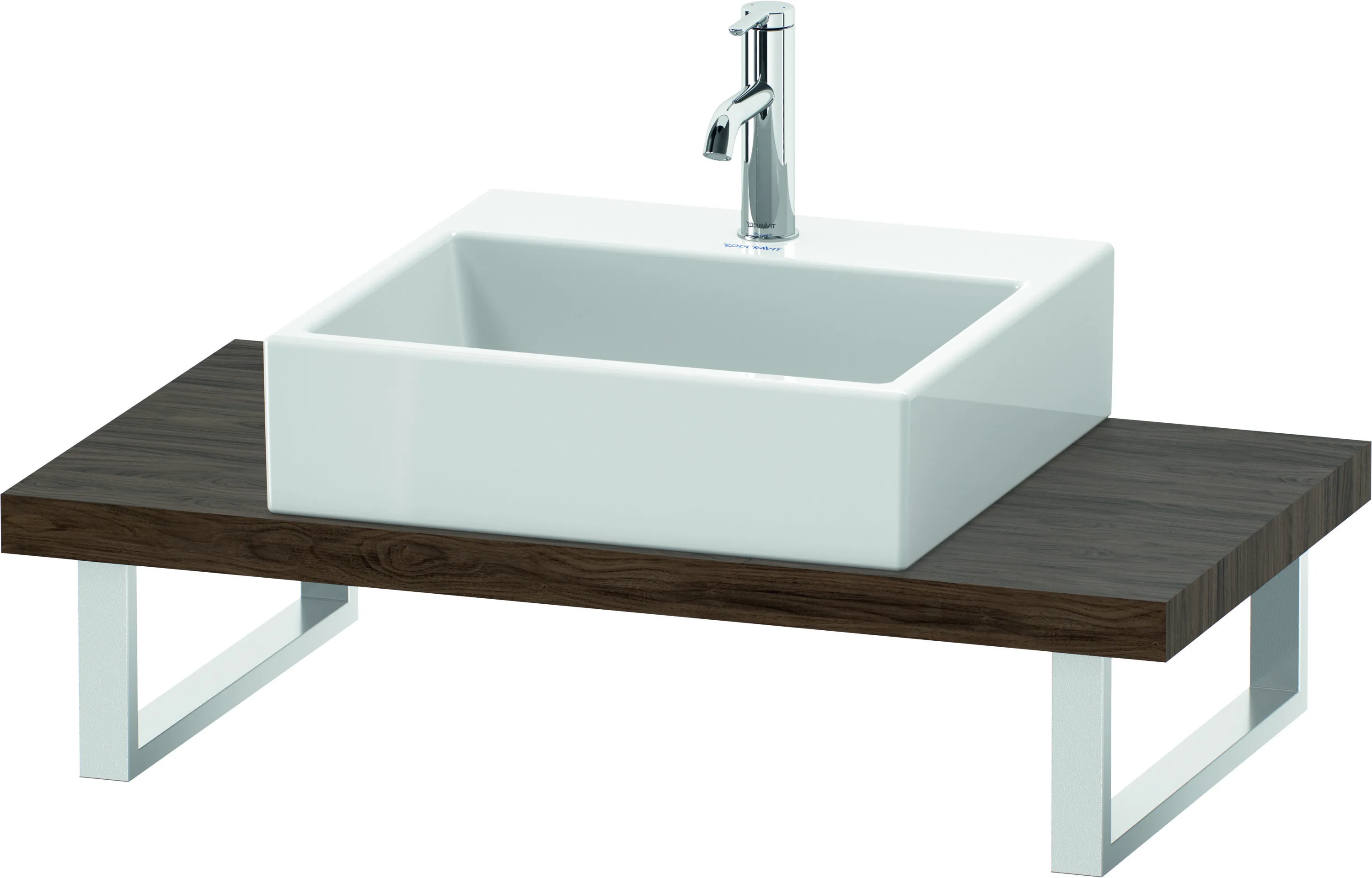 Duravit Konsole „L-Cube“ in Nussbaum Dunkel Duravit Konsole „L-Cube“ in Nussbaum Dunkel
