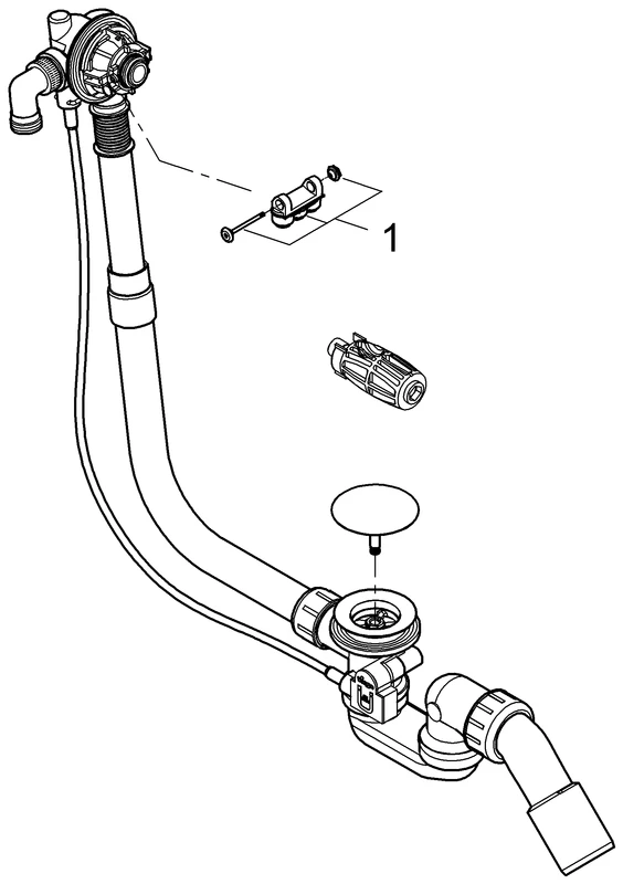 Grohe Talentofill Wannenfüll-, Ab- und Überlaufgarnitur für Normalbadewannen chrom Grohe Talentofill Wannenfüll-, Ab- und Überlaufgarnitur für Normalbadewannen chrom