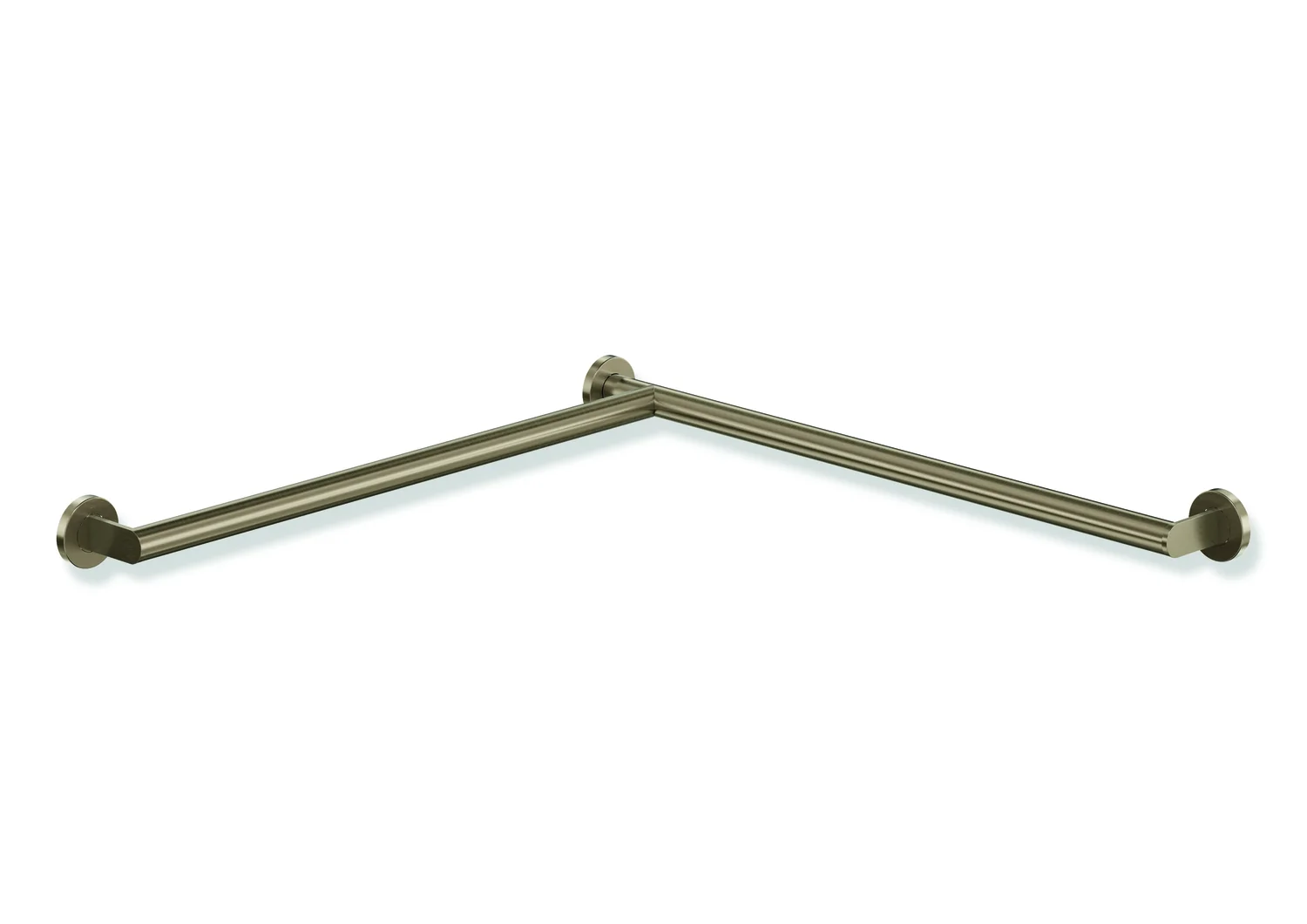 HEWI Dusch- und Wannenhandlauf System 900, Edelstahl PVD bronze gebürstet, Länge 765 mm, Durchmesser 32 mm, links