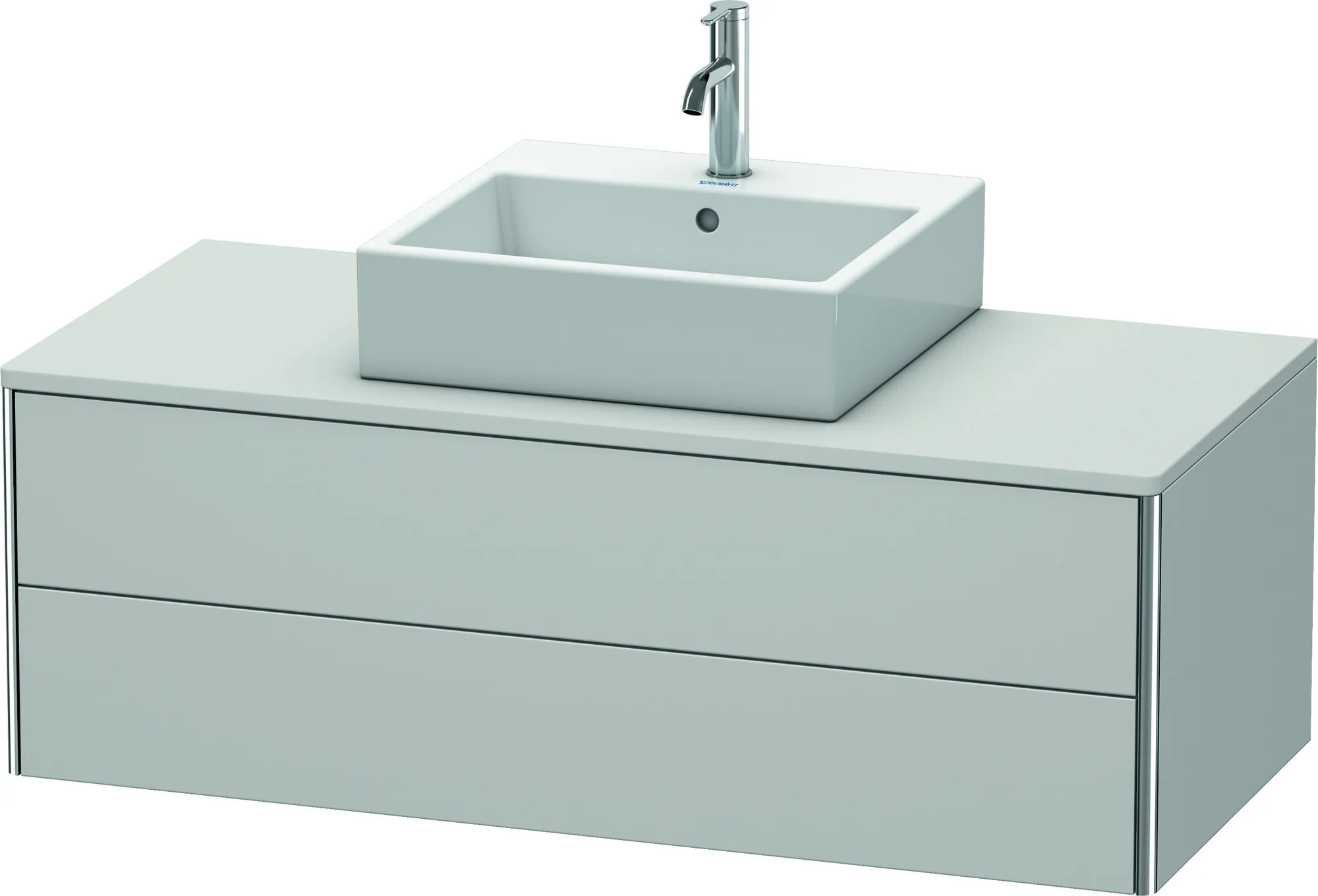 Duravit Waschtischunterschrank wandhängend „XSquare“ 120 × 40 × 54,8 cm Nordic Weiß Seidenmatt