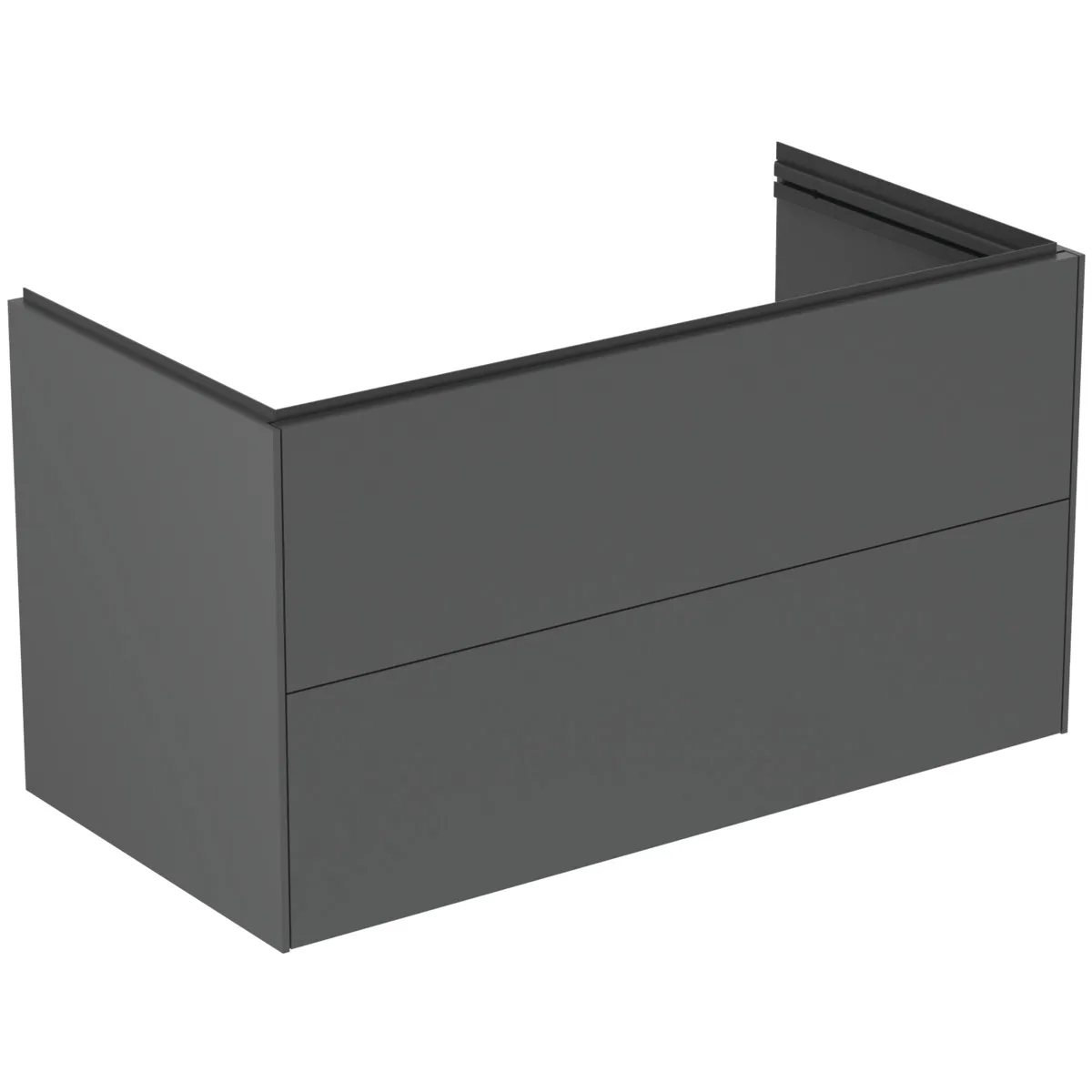 Ideal Standard Waschtischunterschrank „Conca“ 100 × 54,8 × 50,5 cm Anthrazit matt lackiert Ideal Standard Waschtischunterschrank „Conca“ 100 × 54,8 × 50,5 cm Anthrazit matt lackiert