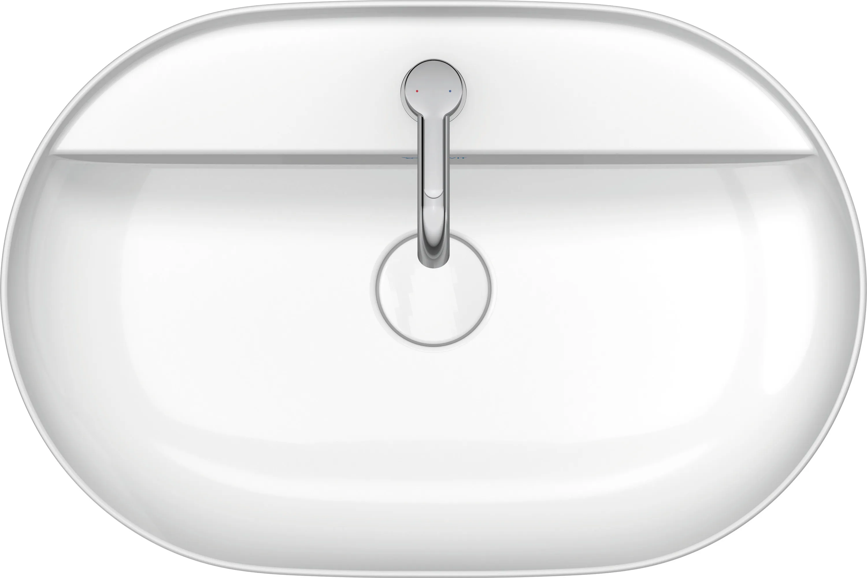 Aufsatzwaschtisch „Luv“, ohne Überlauf, Hahnlochposition mittig Aufsatzwaschtisch „Luv“, ohne Überlauf, Hahnlochposition mittig