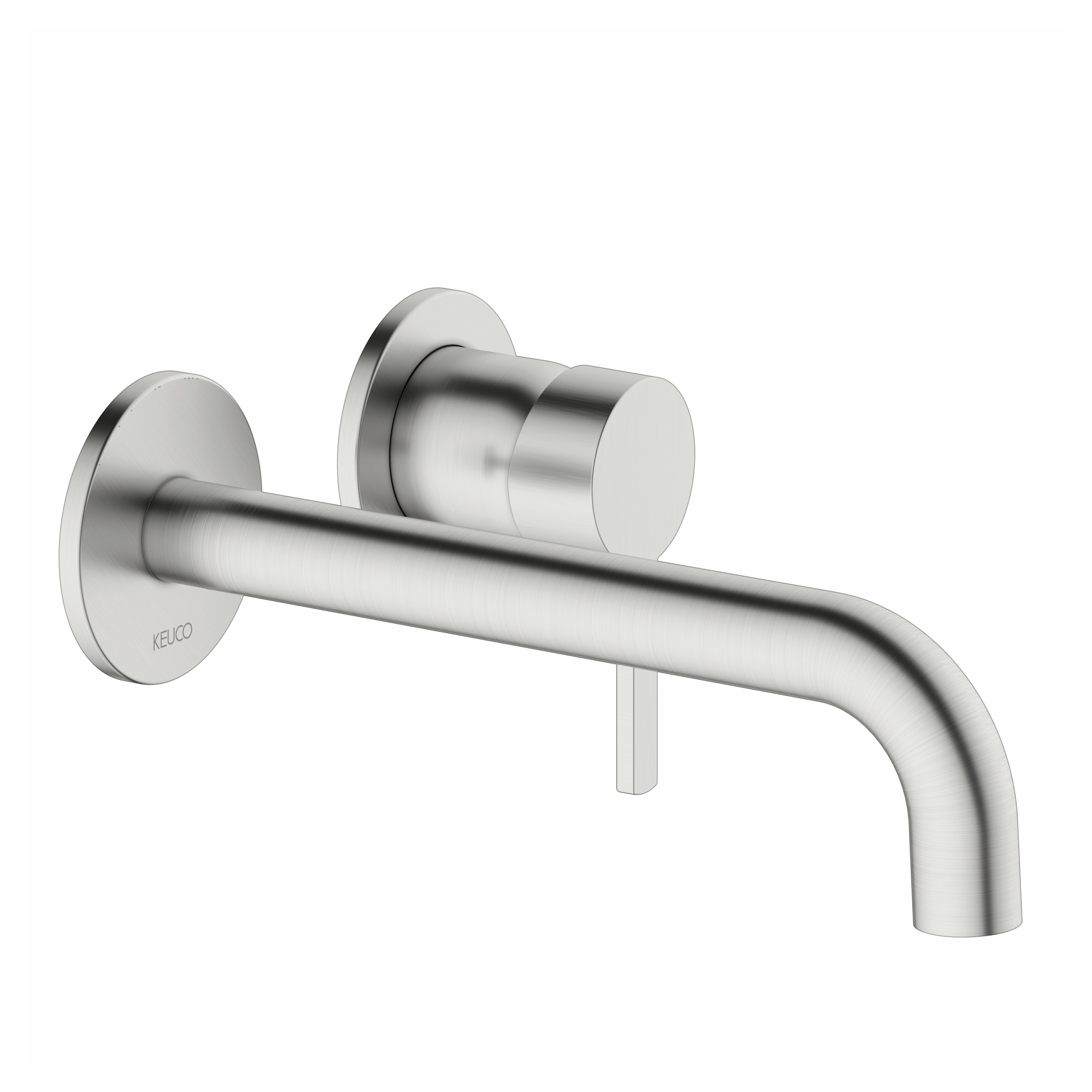 KEUCO PLAN BLUE Einhebel-Waschtischmischer Unterputz 2 Loch für Wandmontage Ausladung 225 mm Edelstahl KEUCO PLAN BLUE Einhebel-Waschtischmischer Unterputz 2 Loch für Wandmontage Ausladung 225 mm Edelstahl