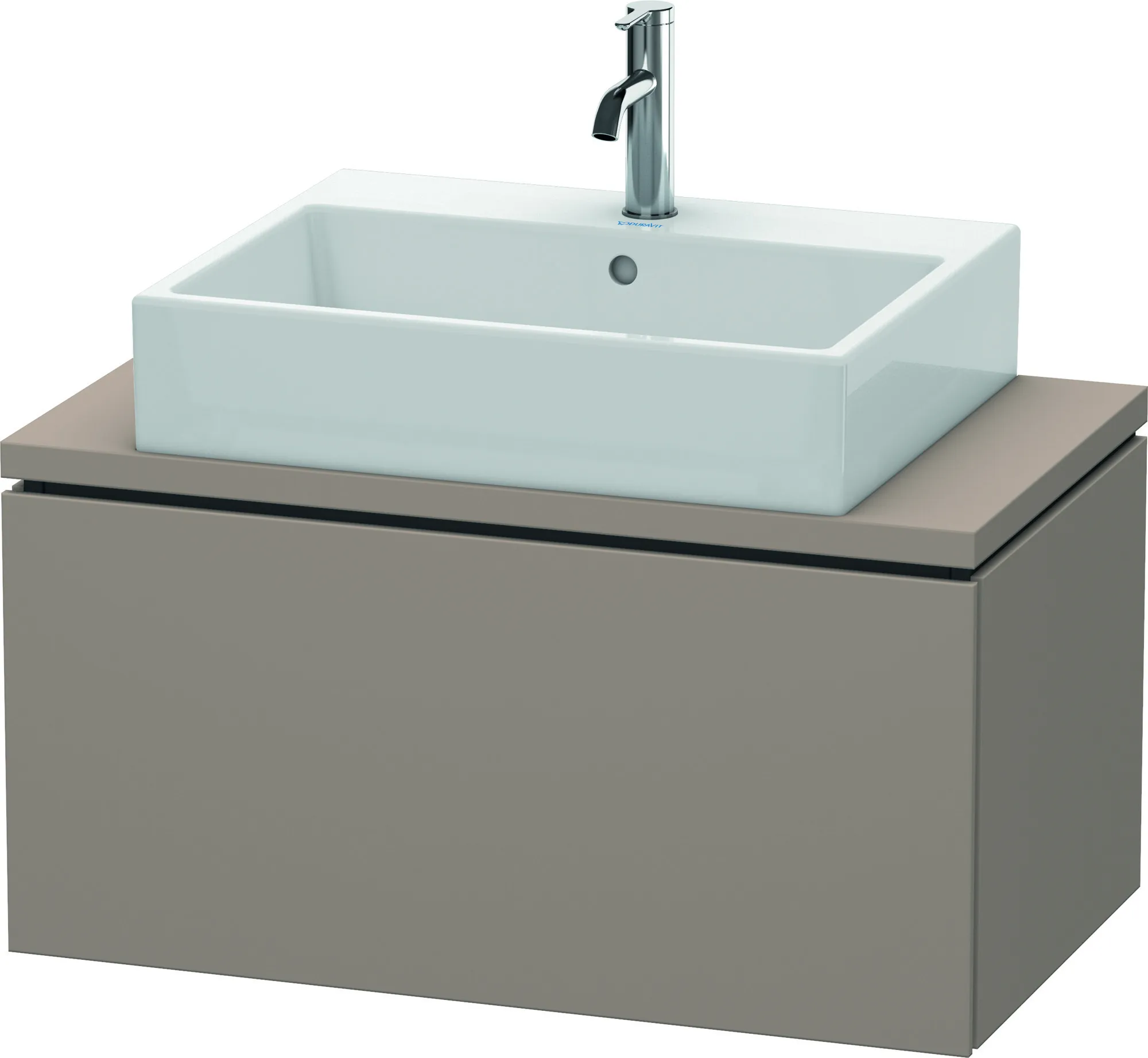 Duravit Waschtischunterschrank wandhängend „L-Cube“ 82 × 40 × 47,7 cm Basalt Matt Duravit Waschtischunterschrank wandhängend „L-Cube“ 82 × 40 × 47,7 cm Basalt Matt