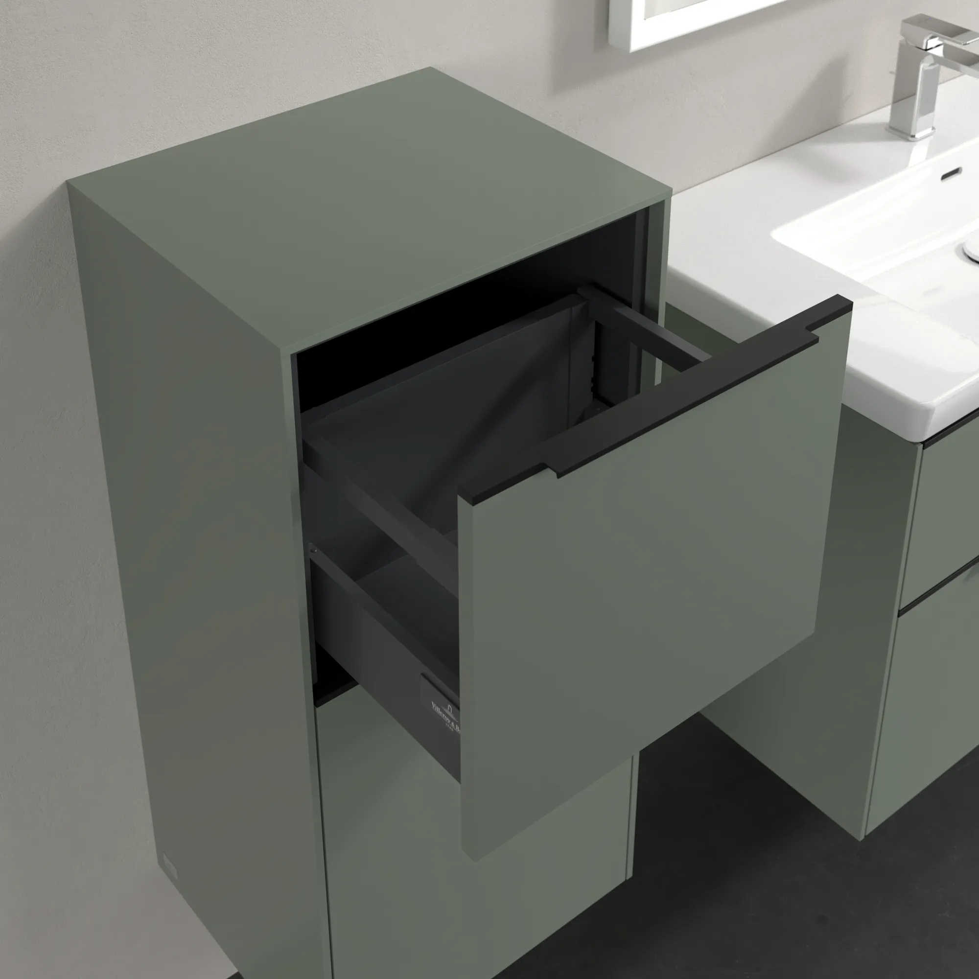 Villeroy & Boch Seitenschrank „Subway 3.0“ 40 × 86 × 36,2 × 36,2 cm 1 Auszug, 1 Tür, Anschlag (Scharnier) links, 1 Tür, Anschlag links Villeroy & Boch Seitenschrank „Subway 3.0“ 40 × 86 × 36,2 × 36,2 cm 1 Auszug, 1 Tür, Anschlag (Scharnier) links, 1 Tür, Anschlag links