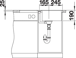 BLANCO METRA 45 S-F