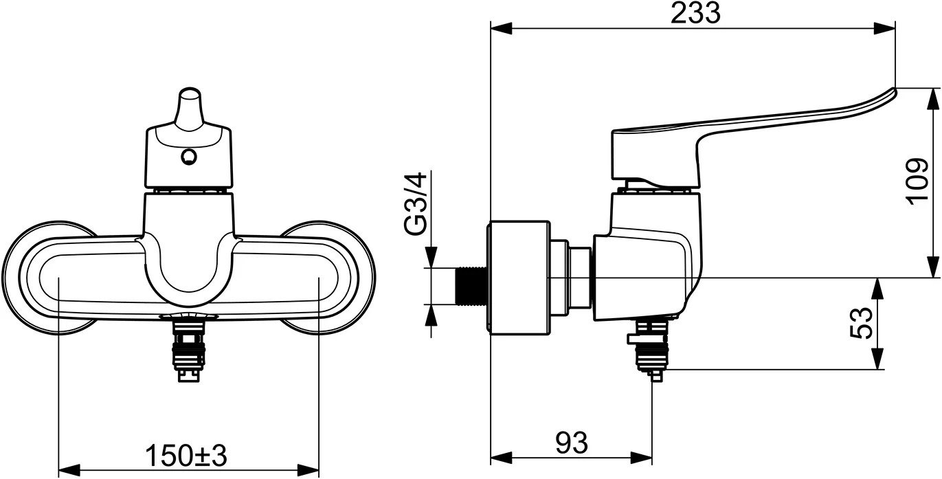 HansaCLINICA Waschtischbatterie HansaCLINICA Digital+ 0155 Bluetooth Chrom