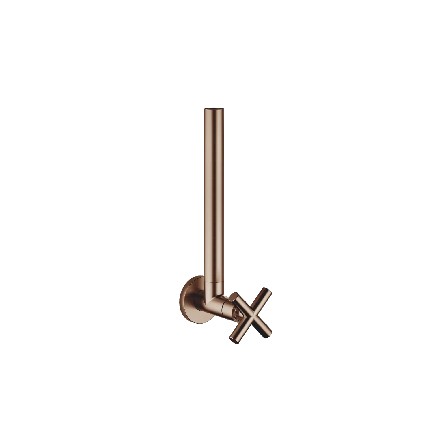 Dornbracht Eckventil TARA Bronze gebürstet, Rosette Ø 55 mm, Schlauchabdeckung 200 mm ablängbar