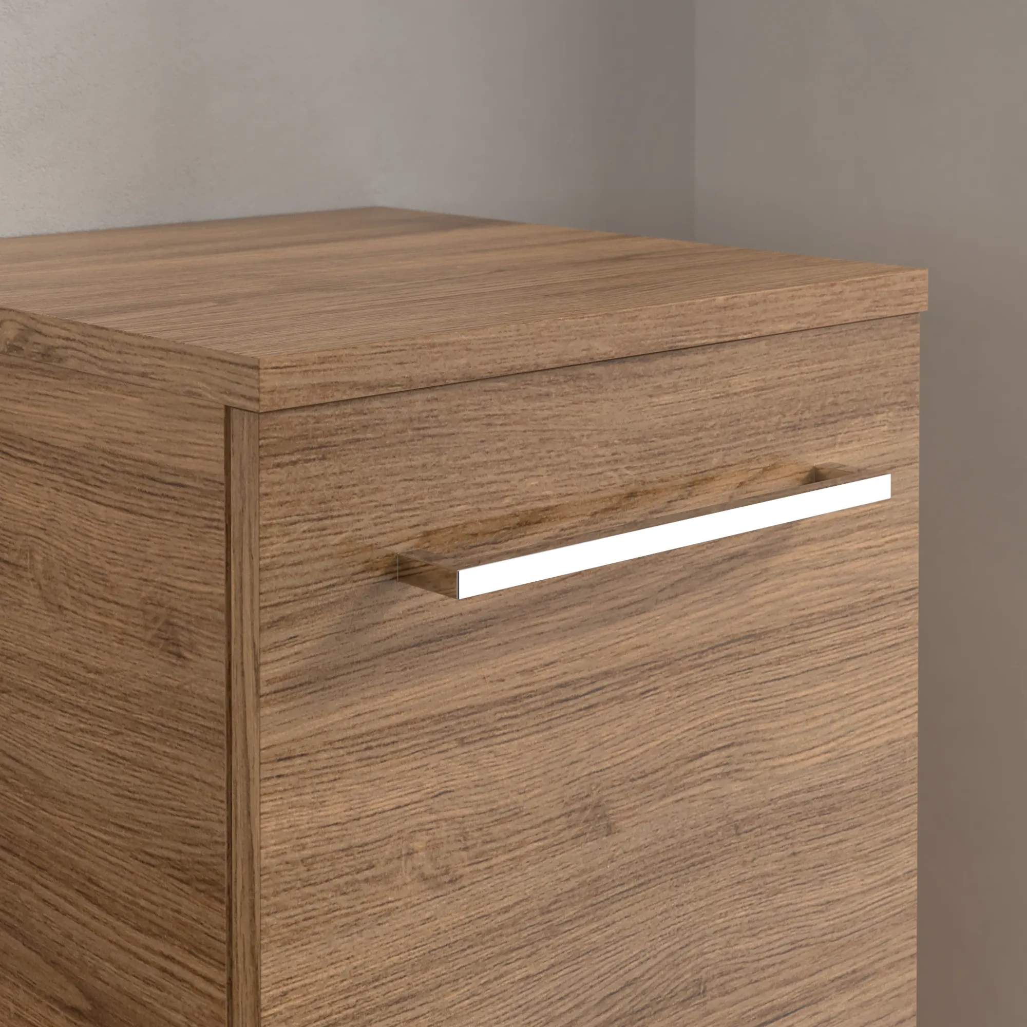 Villeroy & Boch Seitenschrank „Avento“ 35 × 89 × 37,3 × 37,3 cm Kansas Oak, Anschlag rechts, Soft Closing, 1 Tür Villeroy & Boch Seitenschrank „Avento“ 35 × 89 × 37,3 × 37,3 cm Kansas Oak, Anschlag rechts, Soft Closing, 1 Tür