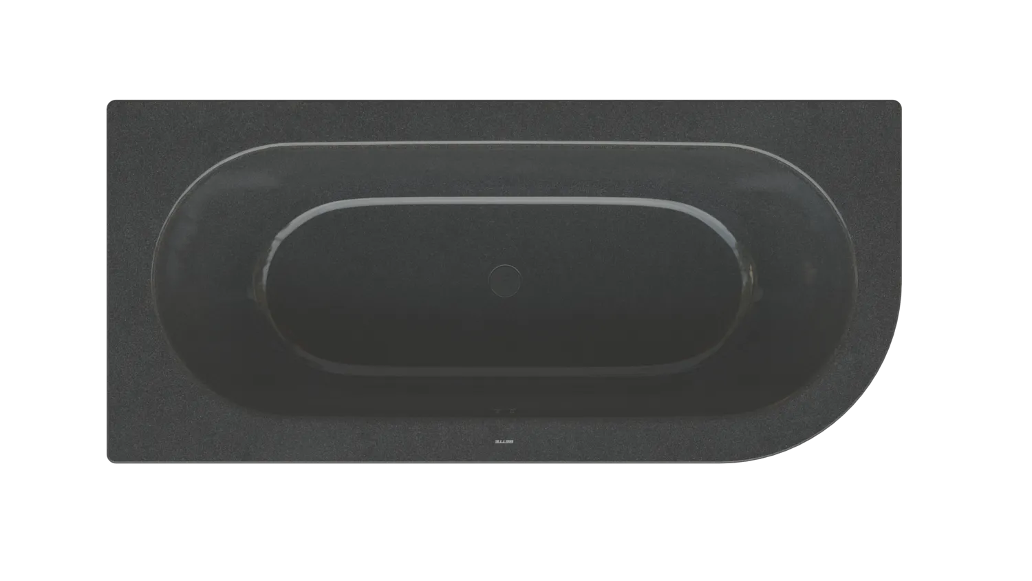 Bette BetteStarlet IV Badewanne, 1750 x 800 mm, Midnight, glasierter Titan-Stahl, 2-Sitzer, Einbau, Randhöhe 30 mm