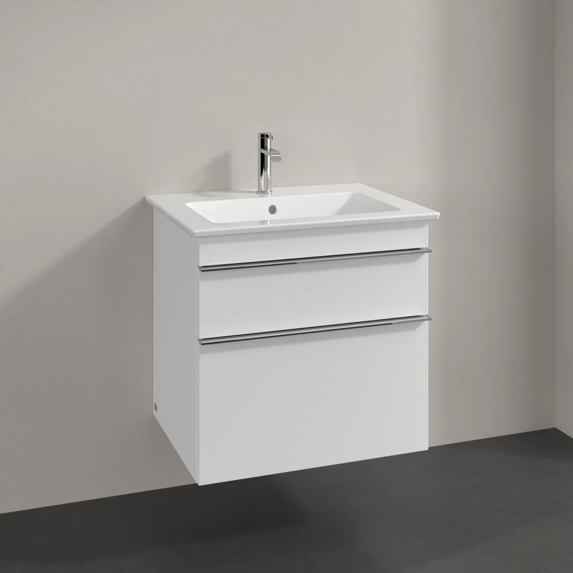 Villeroy & Boch Waschtischunterschrank „Venticello“ für Schrankwaschtisch 603 × 590 × 502 mm Weiß Matt, für Becken mittig