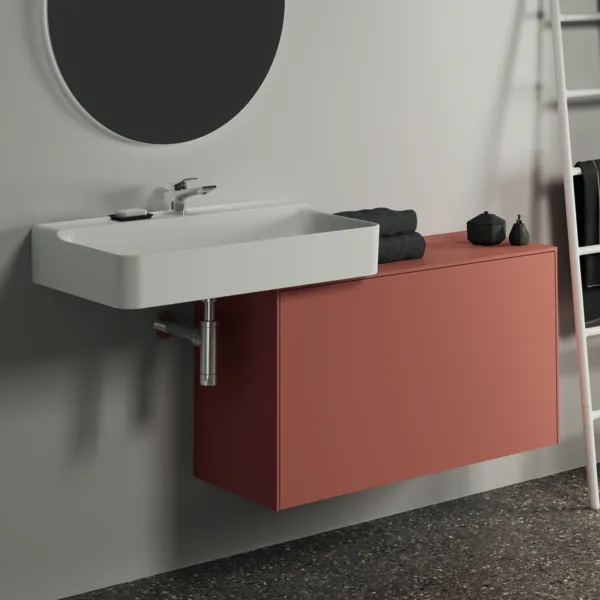 Ideal Standard Waschtischunterschrank „Conca“ 100,2 × 55 × 37,3 cm Sunset matt lackiert Ideal Standard Waschtischunterschrank „Conca“ 100,2 × 55 × 37,3 cm Sunset matt lackiert