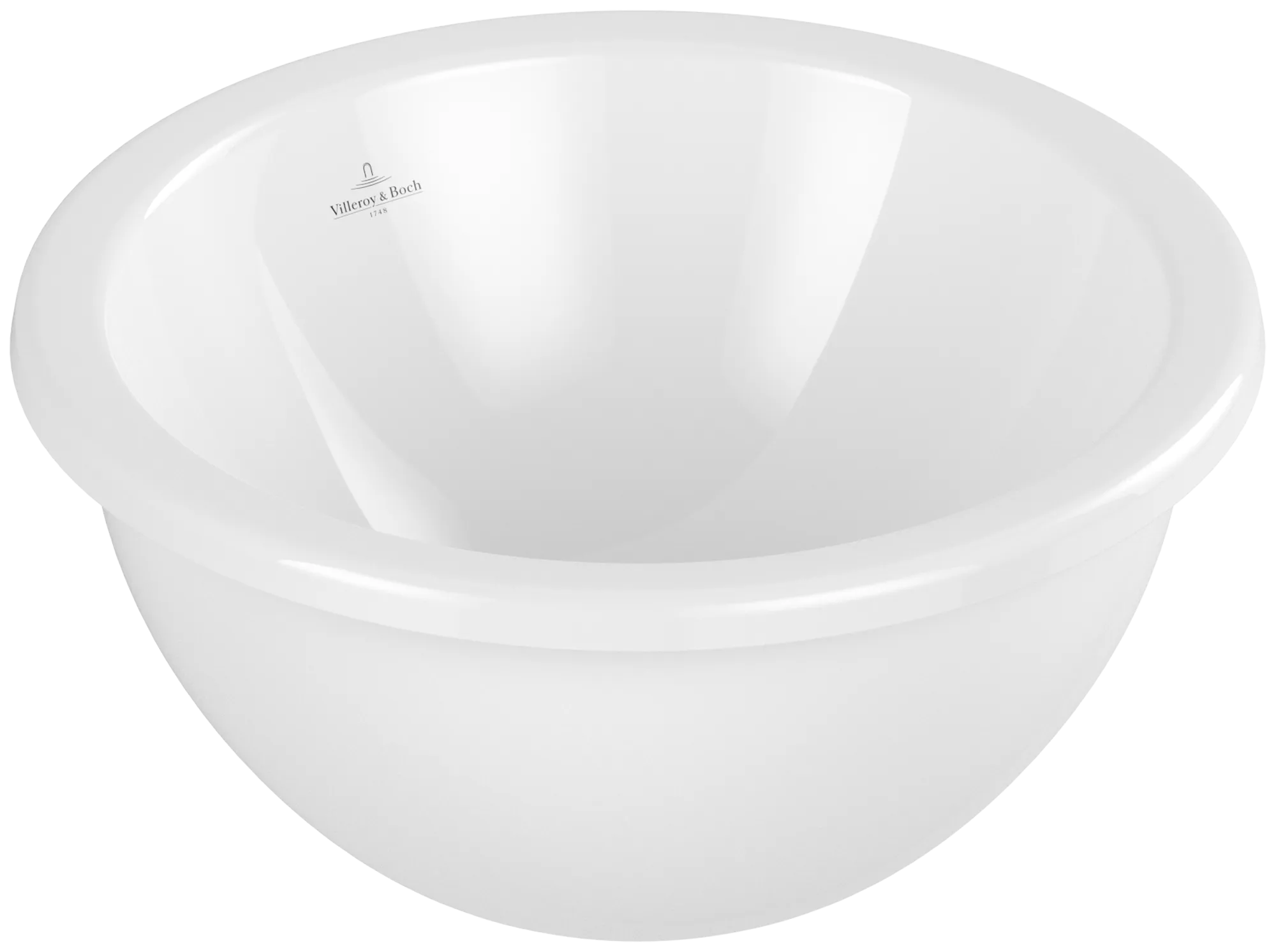 Villeroy & Boch Einbauwaschtisch aus TitanCeram „Loop & Friends“ ohne Hahnlochbohrung, ⌀ 390 mm, ohne Hahnlochbohrung in Weiß Alpin Villeroy & Boch Einbauwaschtisch aus TitanCeram „Loop & Friends“ ohne Hahnlochbohrung, ⌀ 390 mm, ohne Hahnlochbohrung in Weiß Alpin