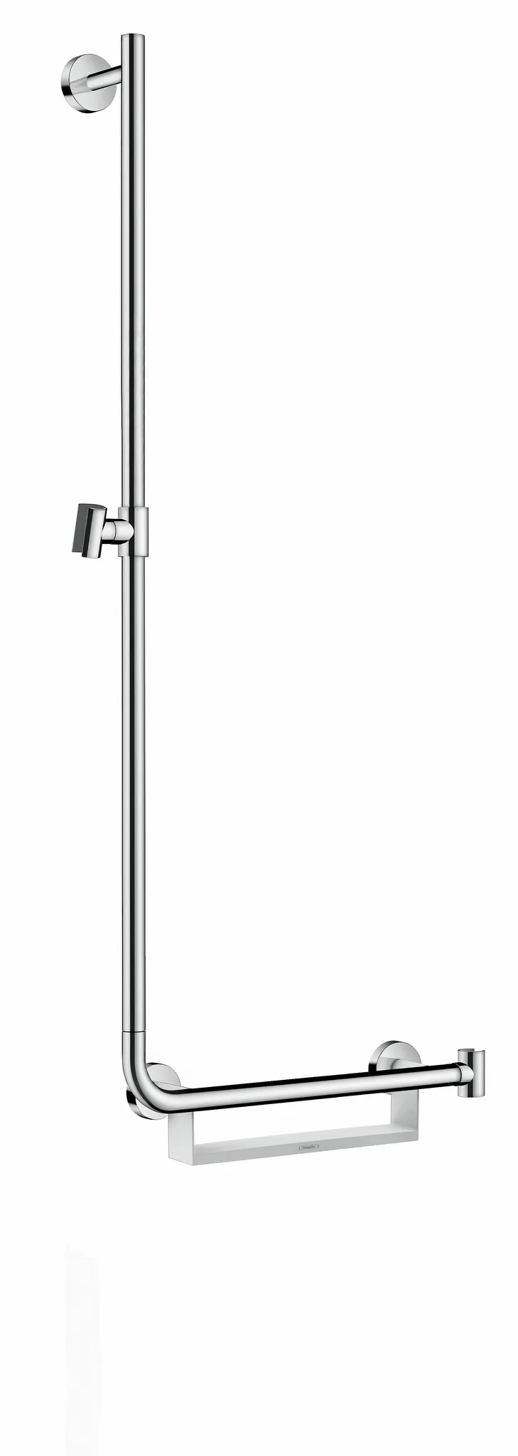 Hansgrohe Unica Brausestange Comfort 110 cm links, Weiß/Chrom Hansgrohe Unica Brausestange Comfort 110 cm links, Weiß/Chrom