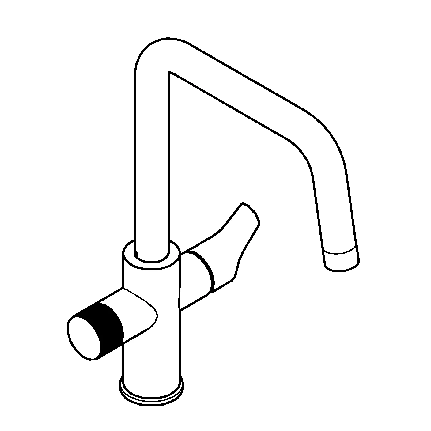 Grohe Blue Pure Eurosmart Einhand-Spültischbatterie, U-Auslauf, chrom Grohe Blue Pure Eurosmart Einhand-Spültischbatterie, U-Auslauf, chrom