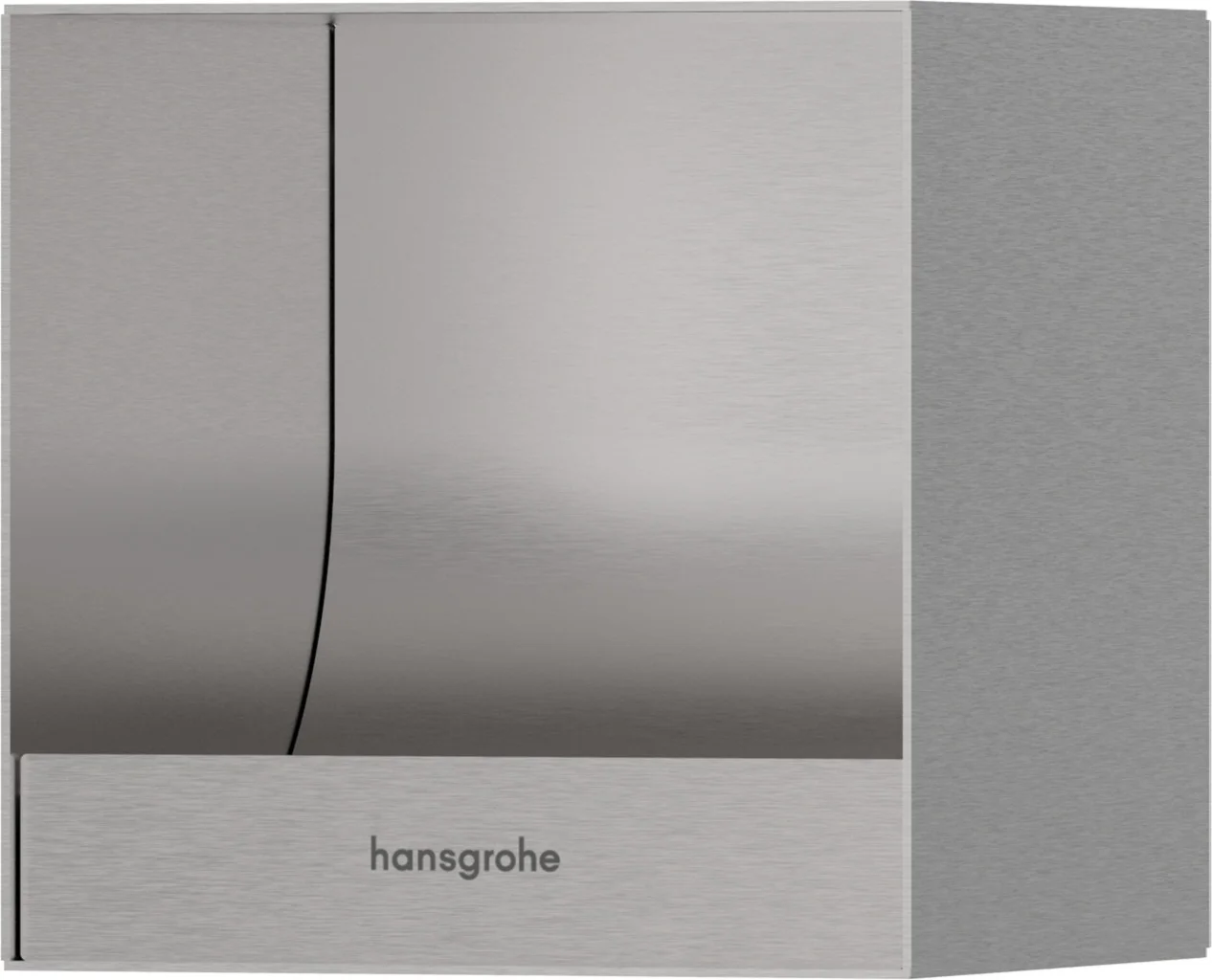 Hansgrohe XtraStoris Original Einbautoilettenpapierhalter Edelstahl gebürstet 150x150x140 mm Hansgrohe XtraStoris Original Einbautoilettenpapierhalter Edelstahl gebürstet 150x150x140 mm