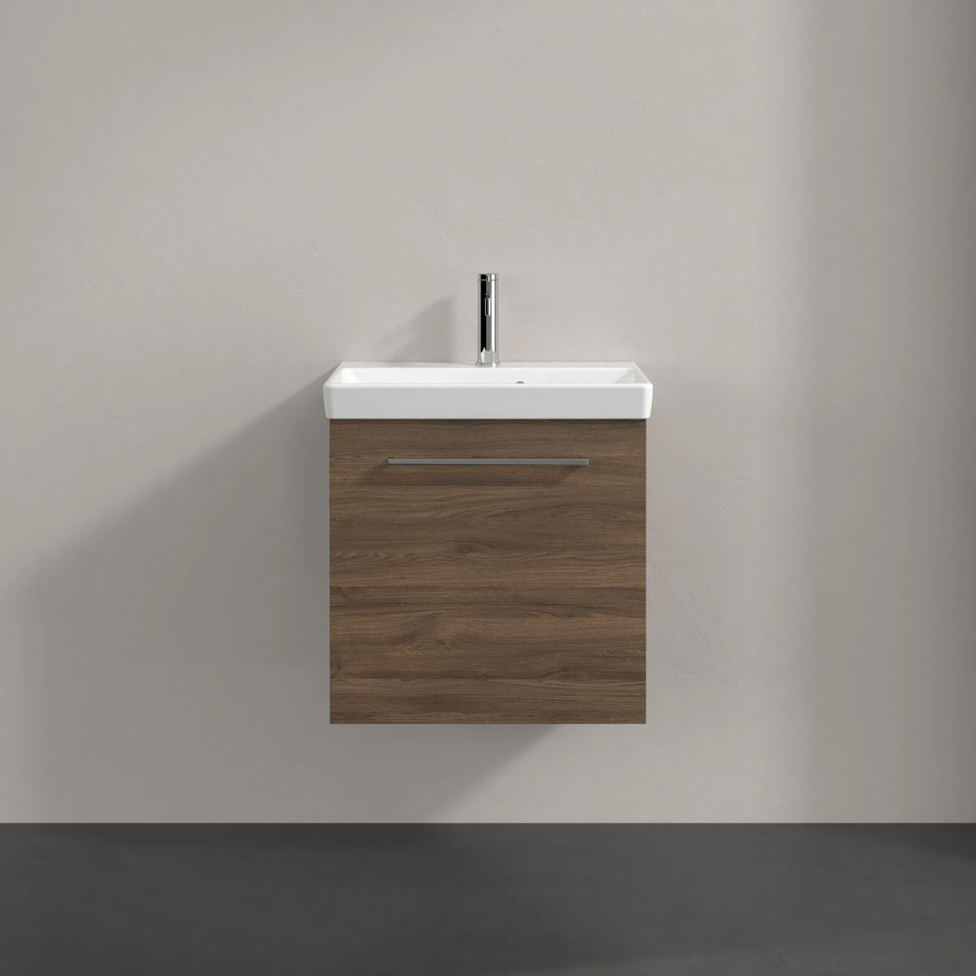 Villeroy & Boch Waschtischunterschrank mit Tür „Avento“ für Schrankwaschtisch 530 × 514 × 352 mm Arizona Oak, Anschlag rechts, Soft Closing, 1 Tür