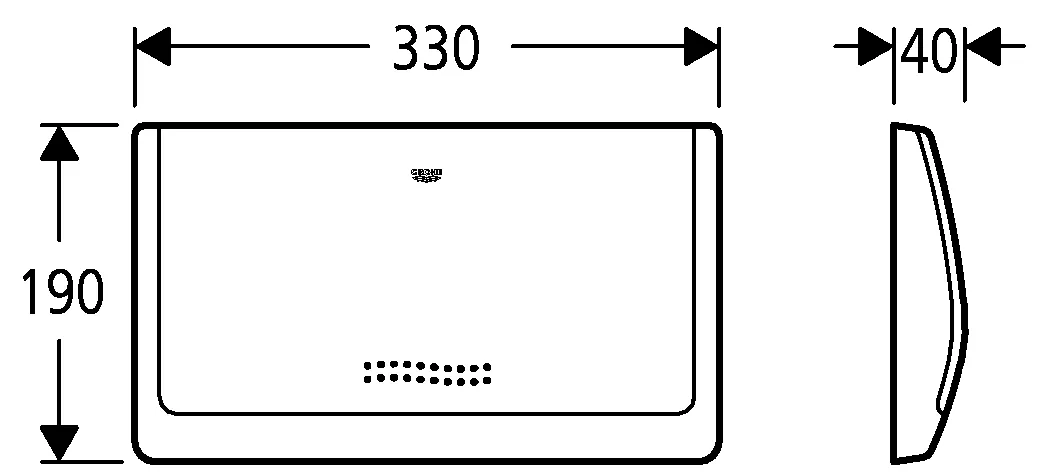 Grohe Abdeckplatte Classic 37053, 330x190mm, mattchrom Grohe Abdeckplatte Classic 37053, 330x190mm, mattchrom