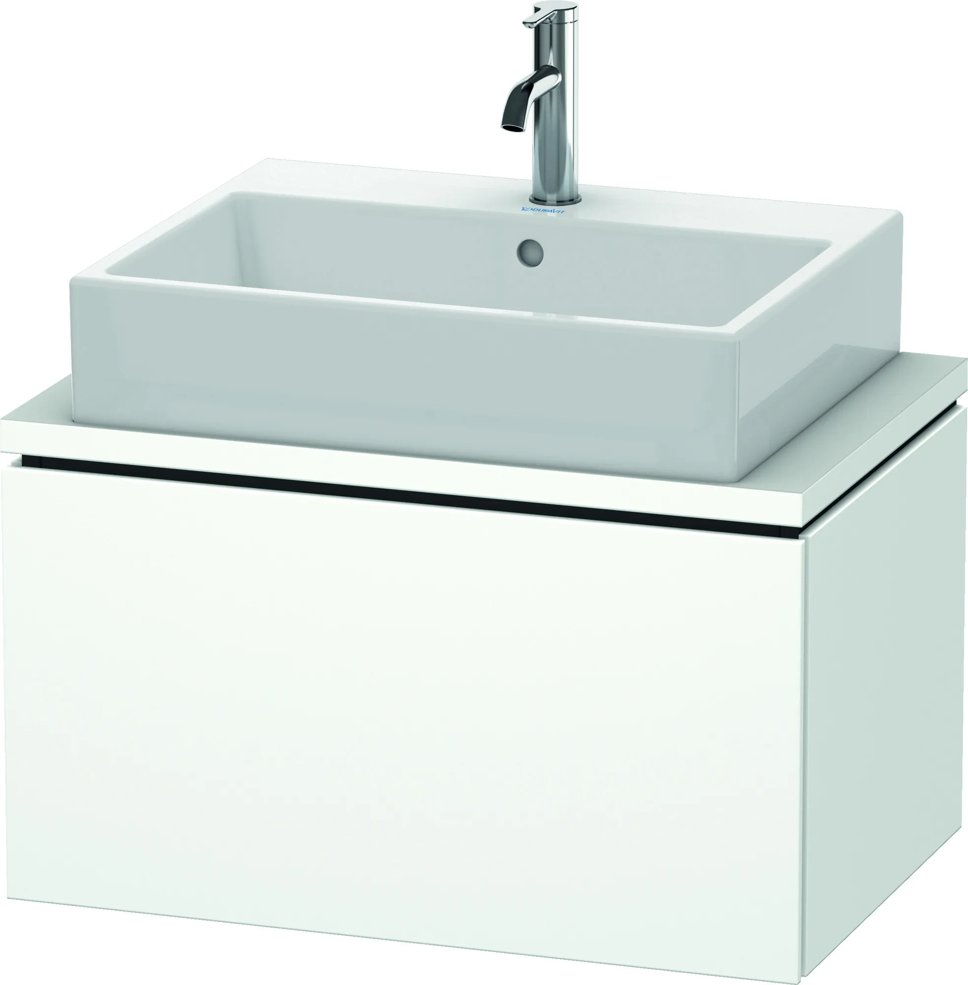 Duravit Waschtischunterschrank wandhängend „L-Cube“ 72 × 40 × 47,7 cm Weiß Matt