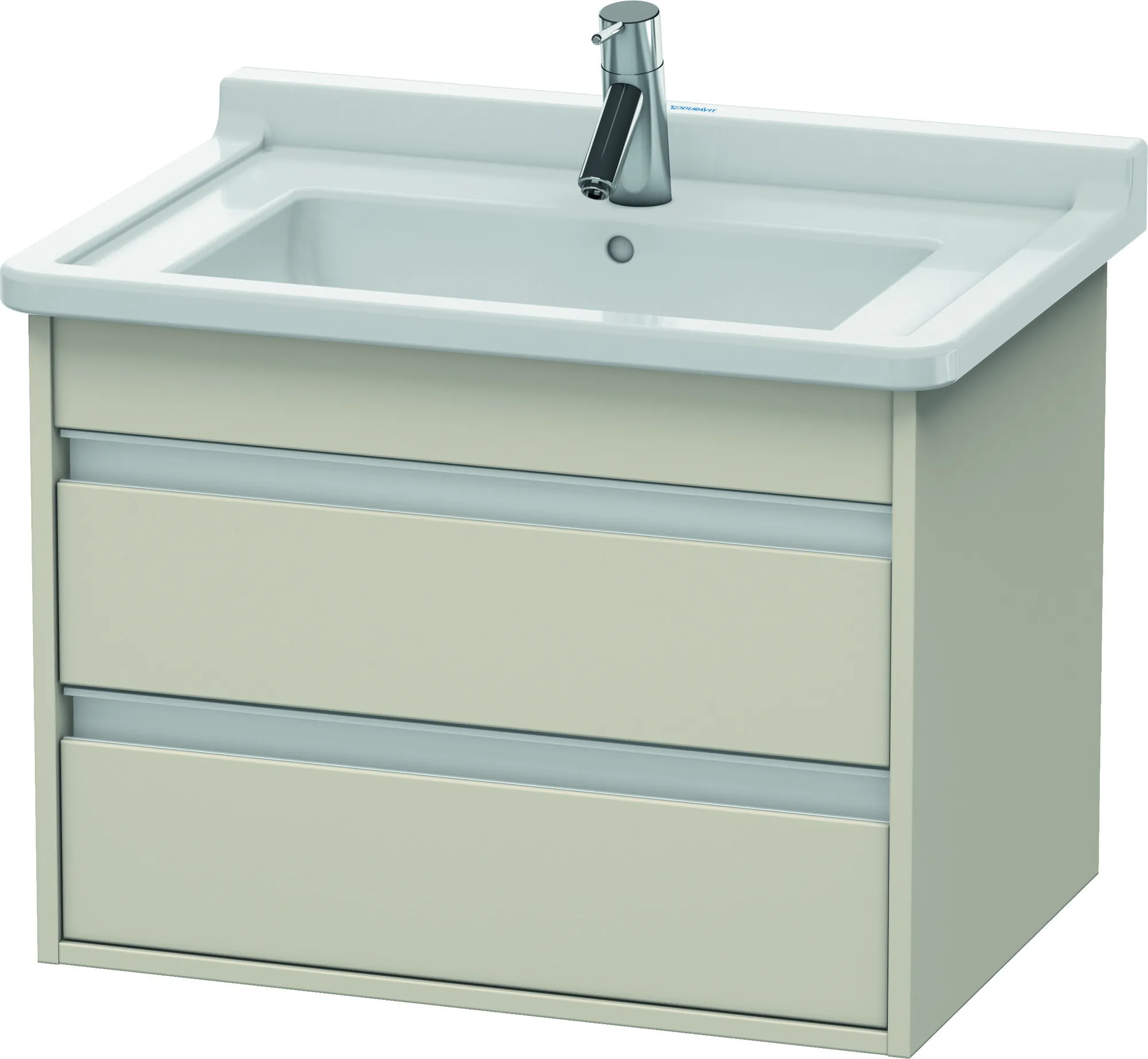 Duravit Waschtischunterschrank wandhängend „Ketho“ 65 × 48 × 45,5 cm Taupe Matt Duravit Waschtischunterschrank wandhängend „Ketho“ 65 × 48 × 45,5 cm Taupe Matt