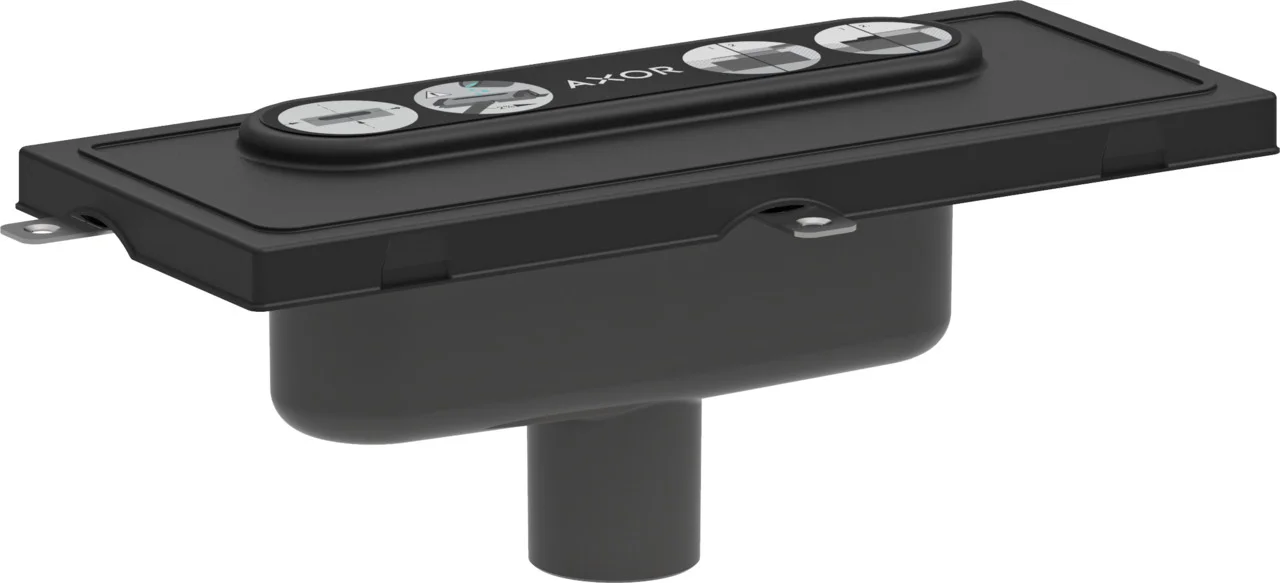 Hansgrohe AXOR uBox universal Duschrinnen-Ablaufgehäuse für vertikale Installation, DN50, Sperrwasserhöhe 50 mm, Mindestbauhöhe 75 mm, bis zu 33 l/min Ablaufleistung mit Siphon Hansgrohe AXOR uBox universal Duschrinnen-Ablaufgehäuse für vertikale Installation, DN50, Sperrwasserhöhe 50 mm, Mindestbauhöhe 75 mm, bis zu 33 l/min Ablaufleistung mit Siphon