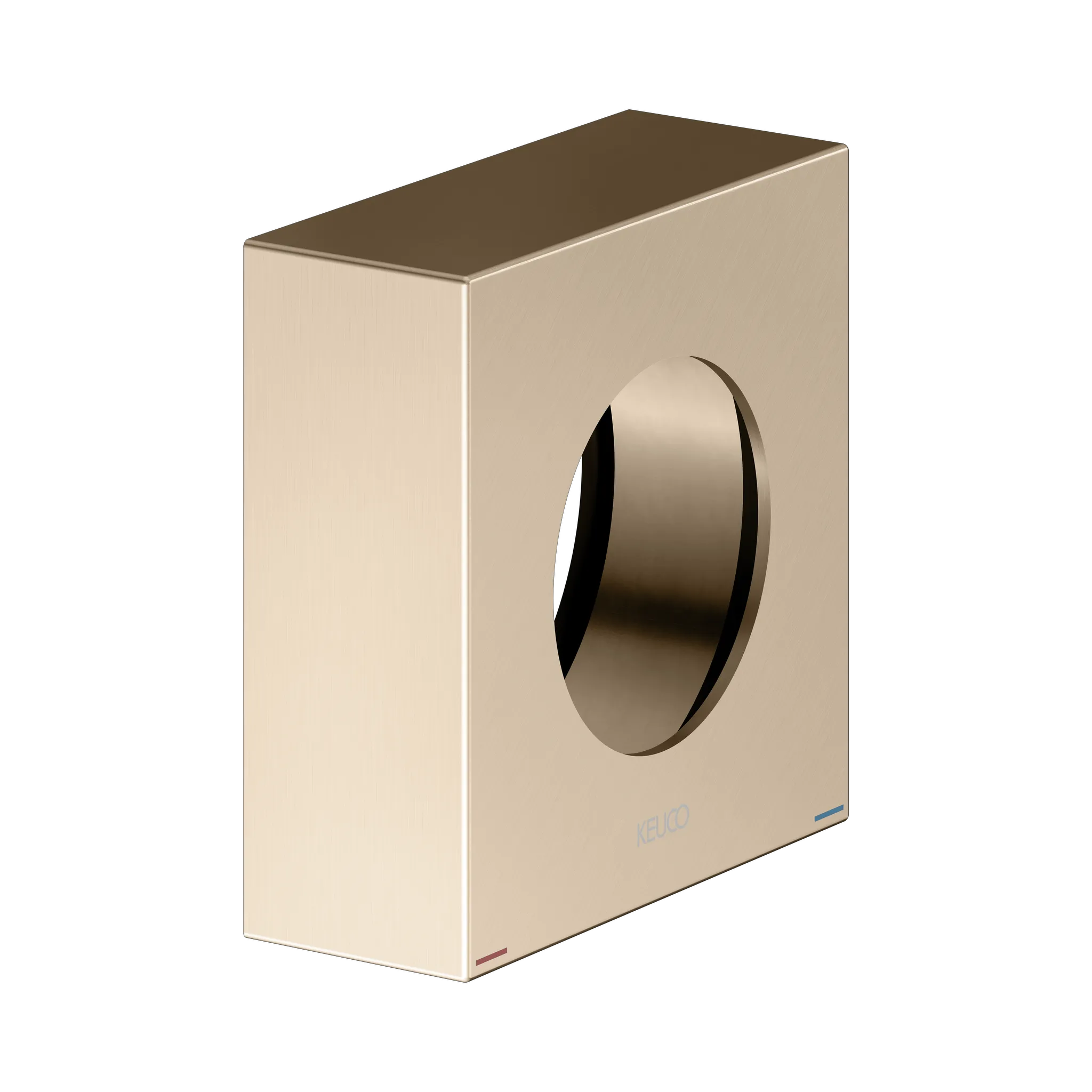 IXMO 59551030382 Verlängerungs-Rosette für Einhebelmischer, eckig Höhe 25 mm Bronze gebürstet
