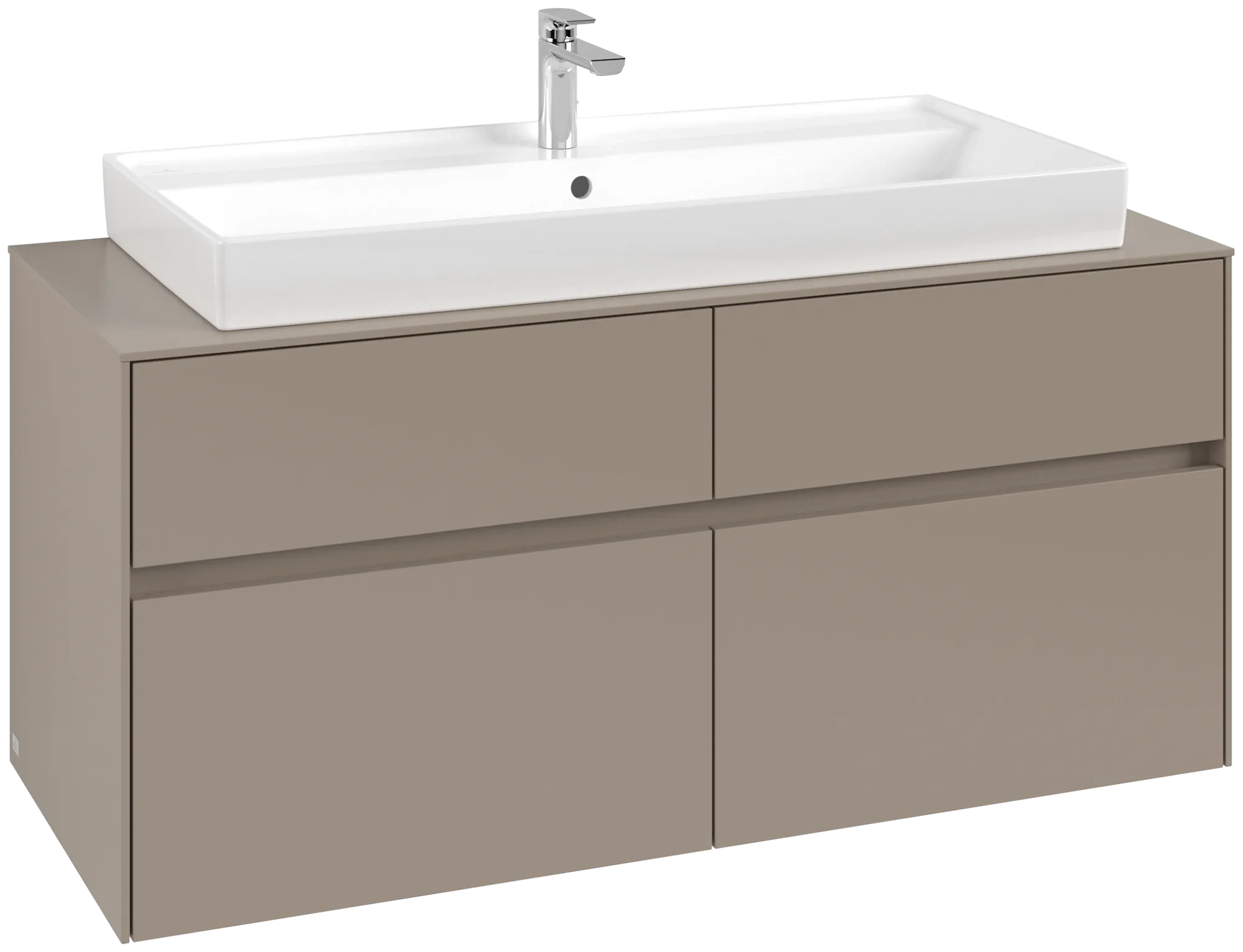 Villeroy & Boch Collaro Waschbeckenunterschrank C091B0, 1200 x 548 x 500 mm, taupe