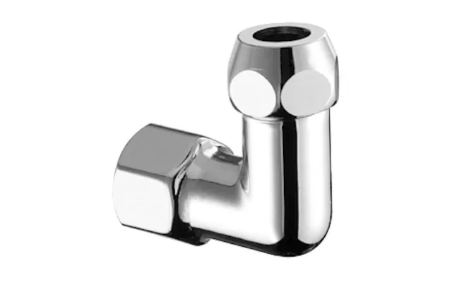 Winkel-Verschraubung mit Innengewinde, DN 15 G 1/2 IG, Ø 10 mm (DN 10 G 3/8 AG), chrom