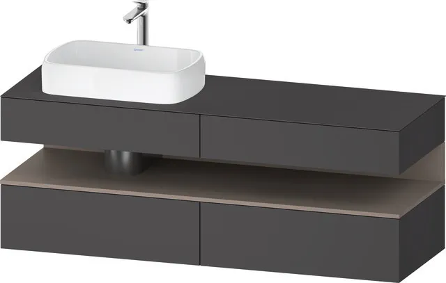 Duravit Waschtischunterschrank wandhängend „Qatego“ 160 × 60 × 55 cm