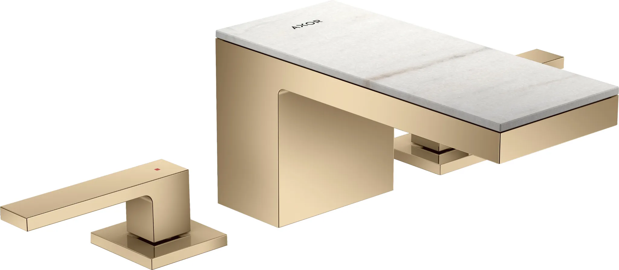 Hansgrohe AXOR MyEdition Mischer mit Platte 200 Marmor Lasa Covelano Vena Oro Hansgrohe AXOR MyEdition Mischer mit Platte 200 Marmor Lasa Covelano Vena Oro