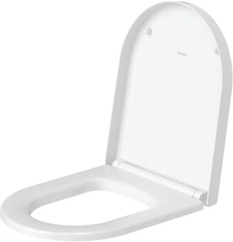 Duravit WC-Sitz „ME by Starck“ 37,4 × 45,8 × 5,6 cm in Weiß Hochglanz, Scharniere Edelstahl Duravit WC-Sitz „ME by Starck“ 37,4 × 45,8 × 5,6 cm in Weiß Hochglanz, Scharniere Edelstahl