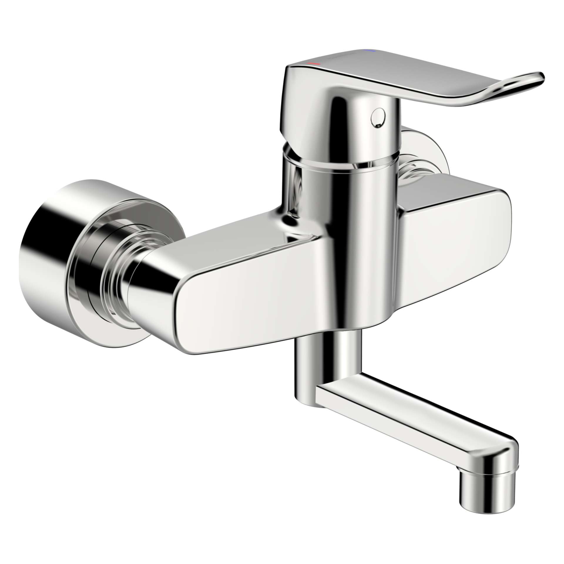 Einhand-Waschtischarmatur Bedienungshebel lang „Clinica“ Ausladung 177 mm in Chrom Einhand-Waschtischarmatur Bedienungshebel lang „Clinica“ Ausladung 177 mm in Chrom