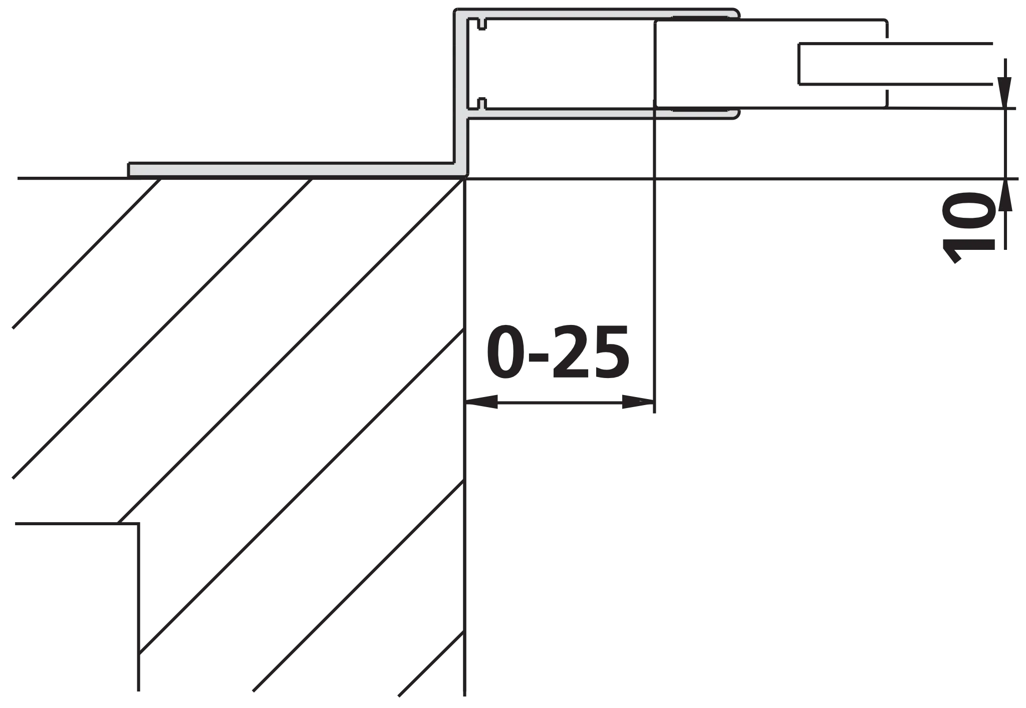 Kermi Duschdesign Wandanschlussprofil „NOVA 2000“ 1850 mm in Silber Mattglanz Kermi Duschdesign Wandanschlussprofil „NOVA 2000“ 1850 mm in Silber Mattglanz