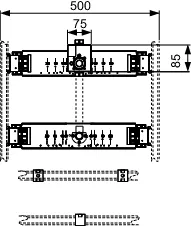 TECEprofil Anschlusseinheit für Urinal mit TECE-Spülergehäuse TECEprofil Anschlusseinheit für Urinal mit TECE-Spülergehäuse