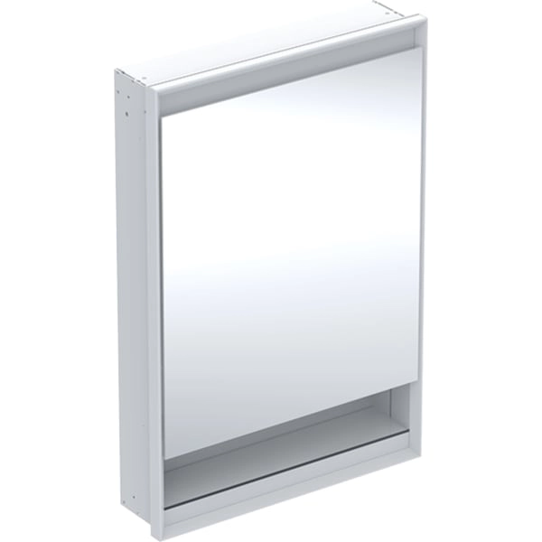 Geberit Spiegelschrank „ONE“ in weiß / Aluminium pulverbeschichtet, Geberit Spiegelschrank „ONE“ in weiß / Aluminium pulverbeschichtet,