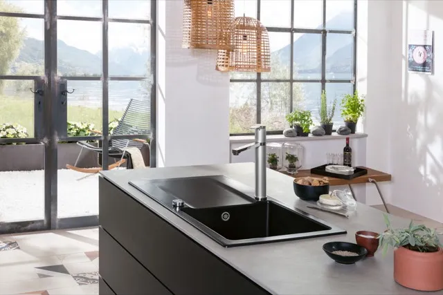 Villeroy & Boch Einbau-Küchenspülbecken „Siluet“ 60 1000 × 510 × 220 mm in Ivory