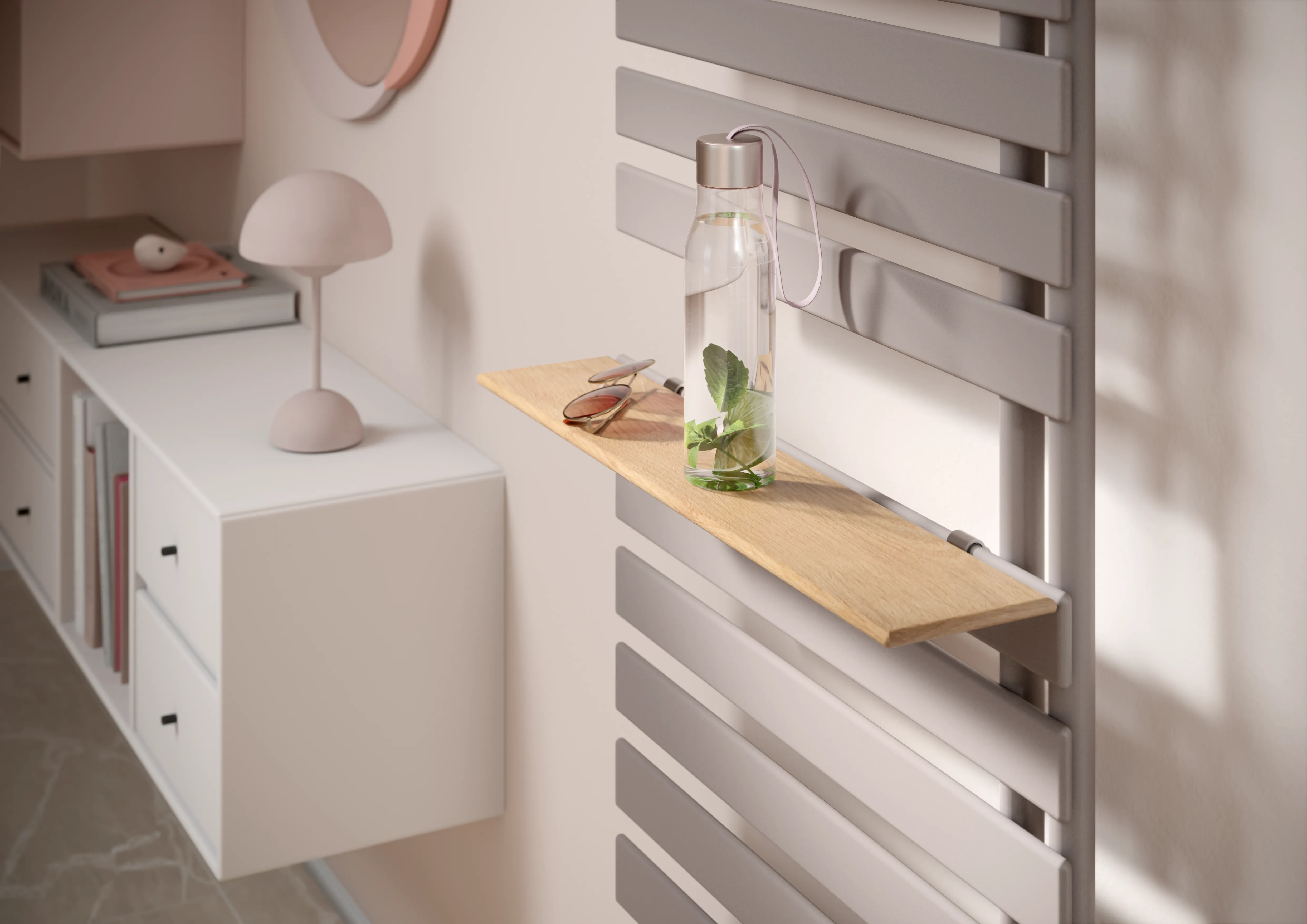 Kermi Design-Heizkörper „Credo® Half® flat“ 45 × 100 cm in Farbkonzept Kermi Design-Heizkörper „Credo® Half® flat“ 45 × 100 cm in Farbkonzept