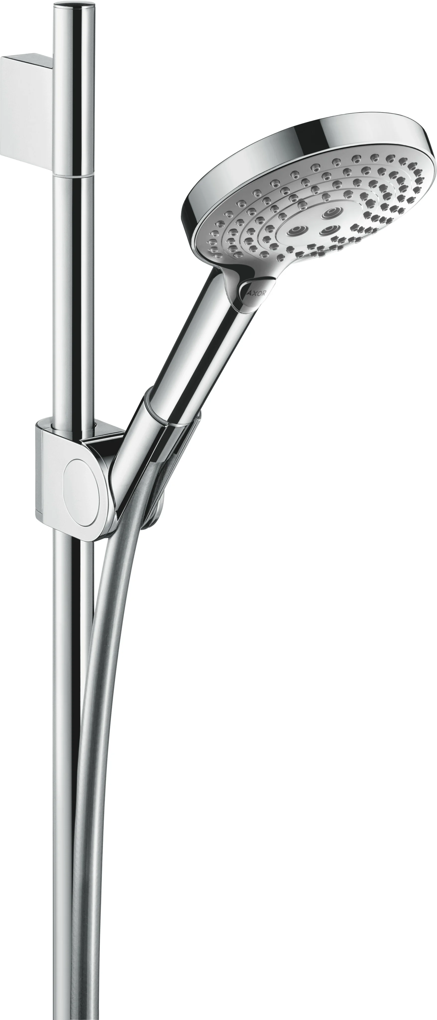 Hansgrohe AXOR Uno Brauseset Chrom, 0,90 m, Handbrause 120 3jet, Rain/RainAir/WhirlAir, QuickClean, verstellbarer Neigungswinkel Hansgrohe AXOR Uno Brauseset Chrom, 0,90 m, Handbrause 120 3jet, Rain/RainAir/WhirlAir, QuickClean, verstellbarer Neigungswinkel
