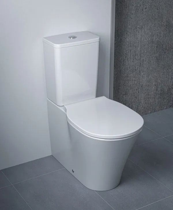 Stand-Tiefspül-WC-Kombi ConnectAIR, AquaBlade, Abgang waagrerecht verdeckt, 360x650x400mm, Weiß Stand-Tiefspül-WC-Kombi ConnectAIR, AquaBlade, Abgang waagrerecht verdeckt, 360x650x400mm, Weiß