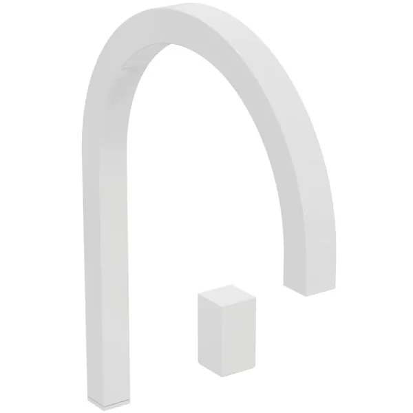 Waschtischarmatur hoher Auslauf Solos ohne Ablaufgarnitur, eckig Brushed Gold Waschtischarmatur hoher Auslauf Solos ohne Ablaufgarnitur, eckig Brushed Gold