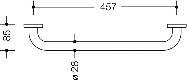 HEWI Handtuchhalter „Serie 477“ 51,7 cm