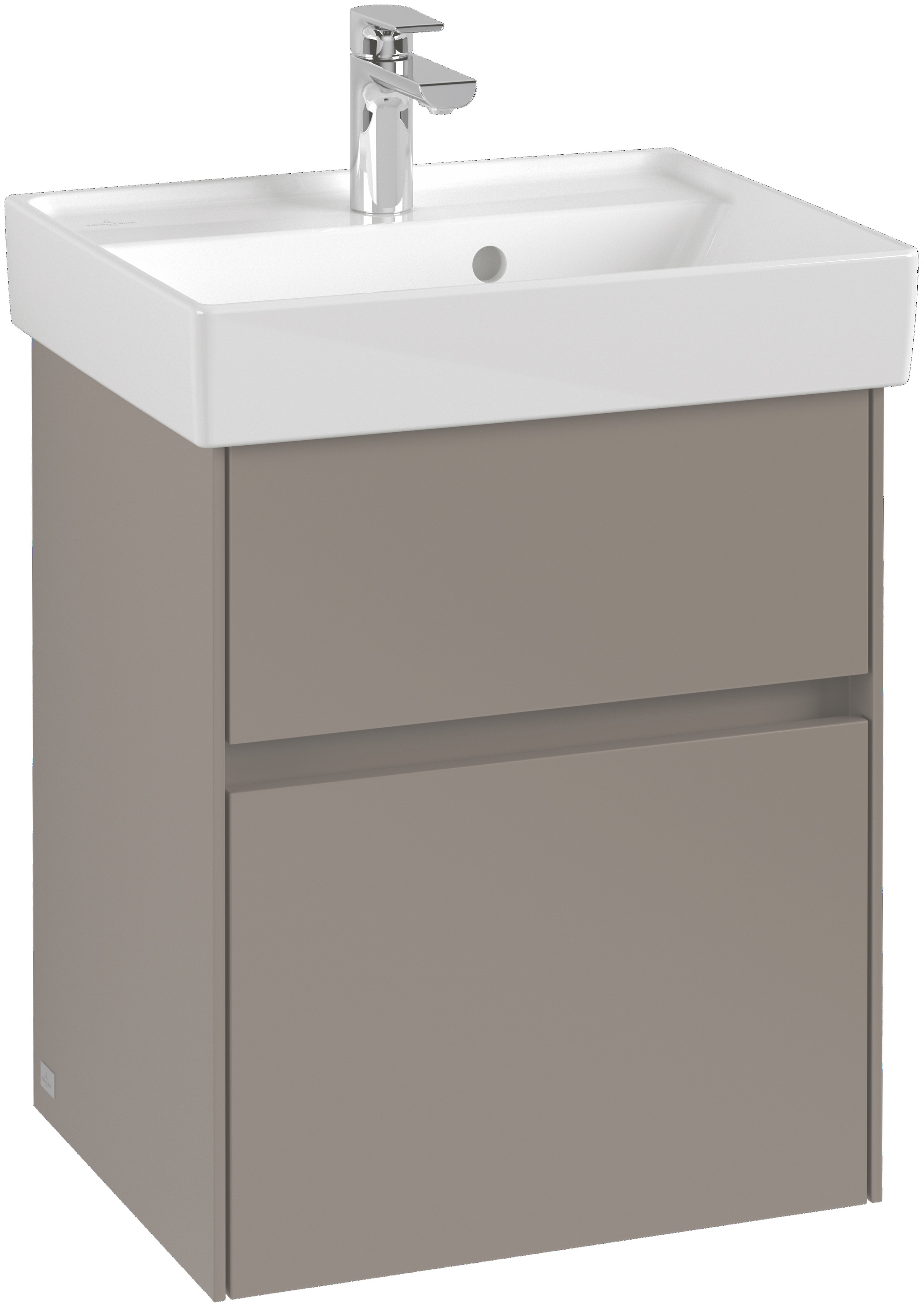 Villeroy & Boch Waschtischunterschrank „Collaro“ für Schrankwaschtisch 46 × 54,6 × 37,4 cm 2 Auszüge / Schubladen 